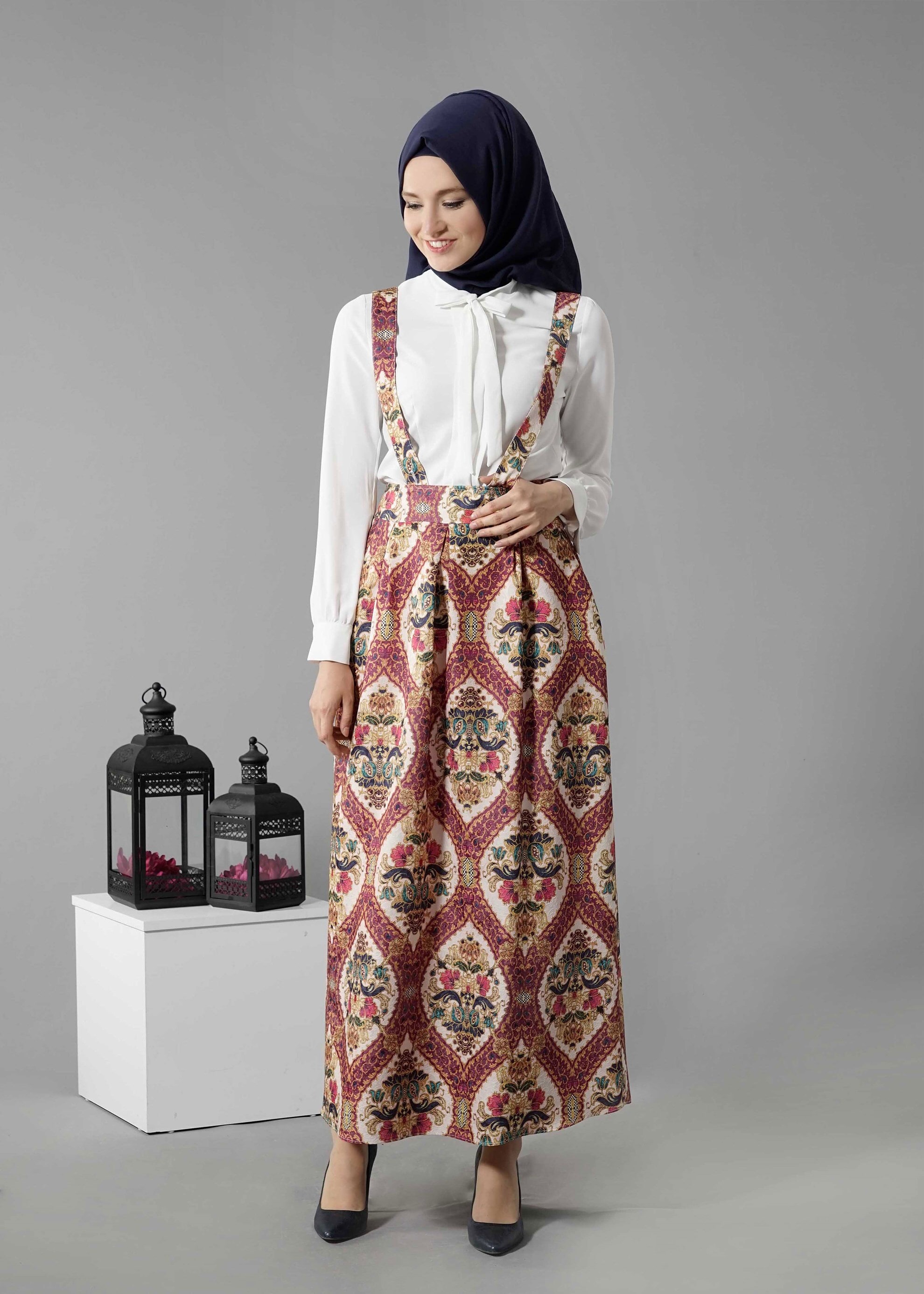 Tesettür giyim MÜRDÜM 6876 Almina Tesettür 30011 Etek 36/42(38)