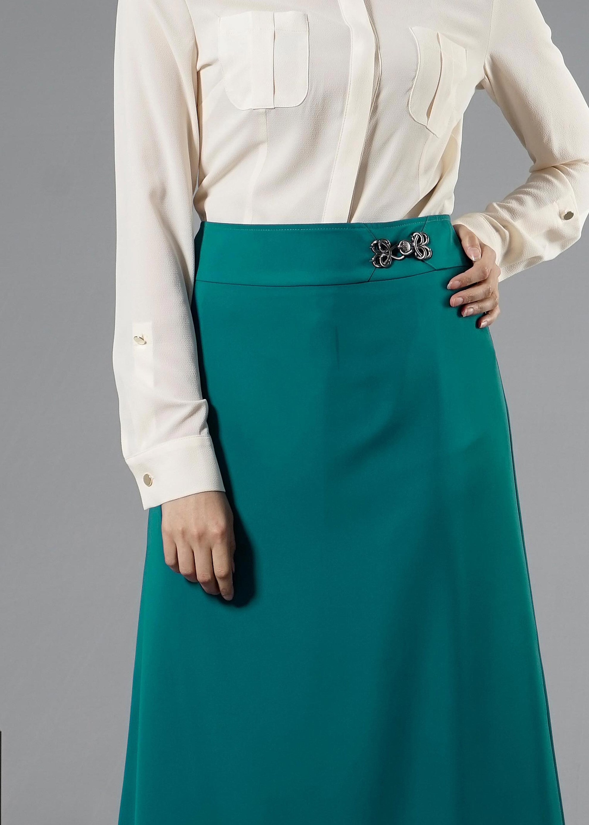 Tesettür giyim MAVİ 6878 Elite Tesettür 11620 Etek 40/48 TEK38