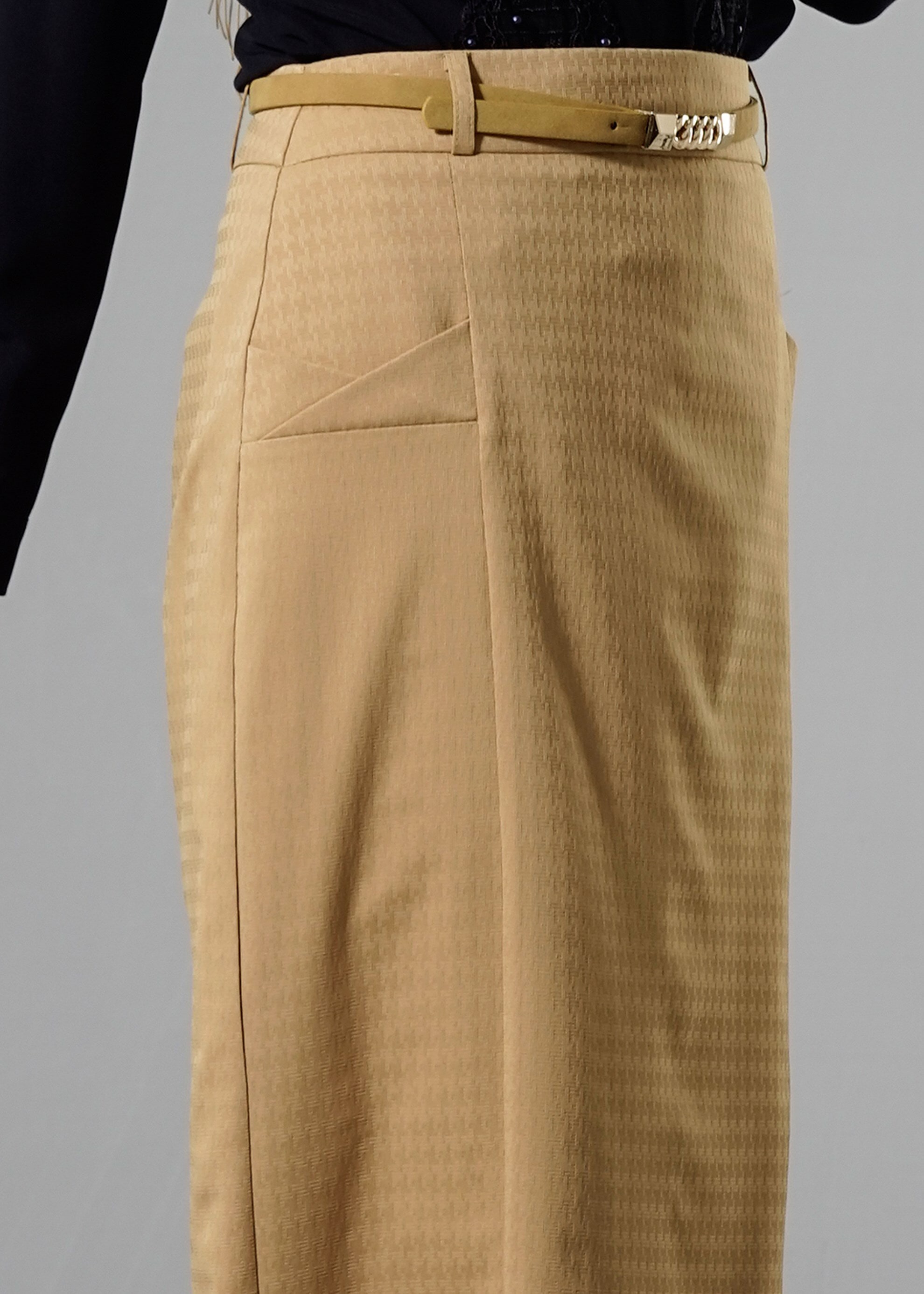 Tesettür giyim SARI 6881 GÖRKEM ETEK 38/48 TEK40