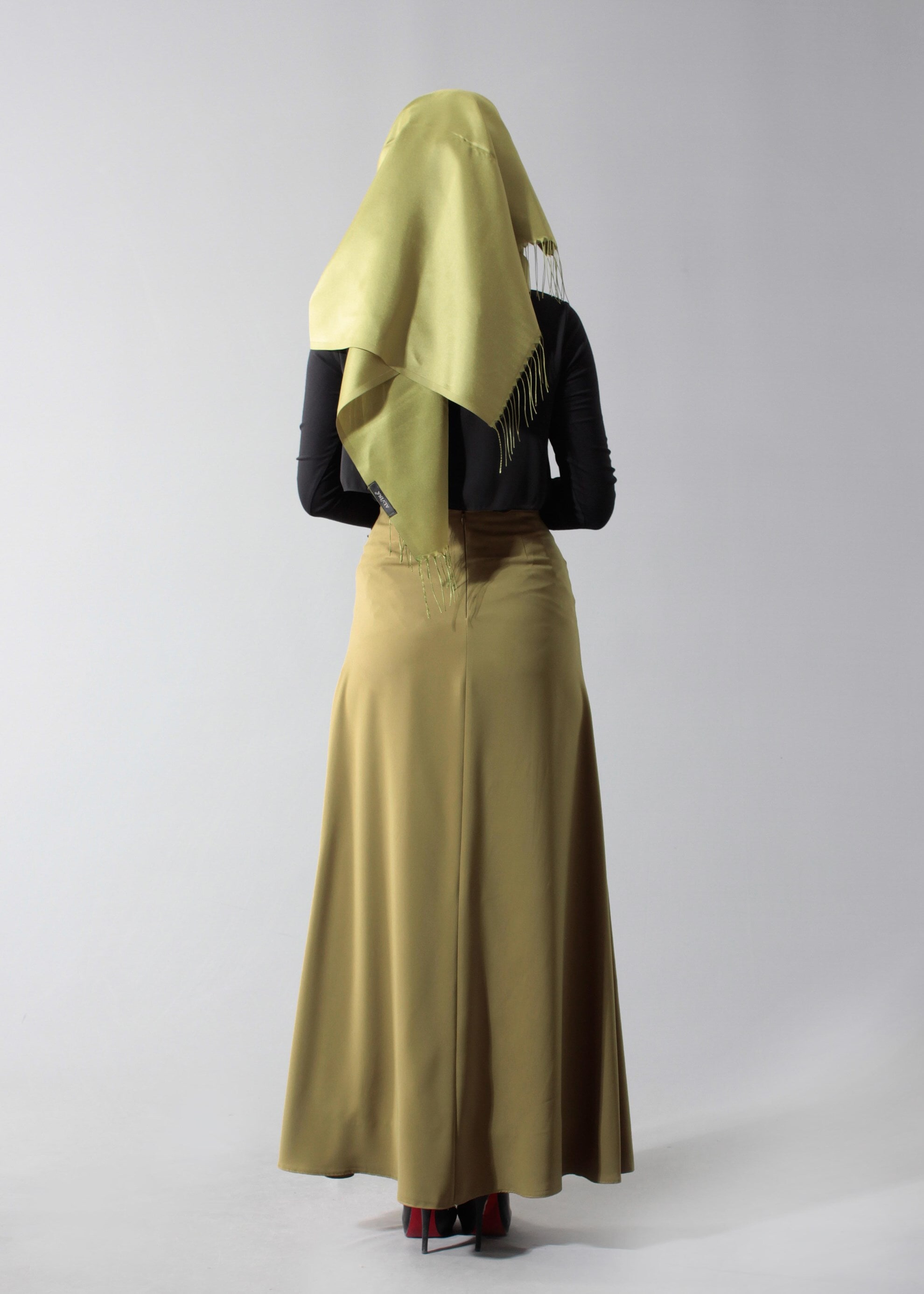 Tesettür giyim YEŞİL 6883 Virona Tesettür Etek 38/44 TEK40