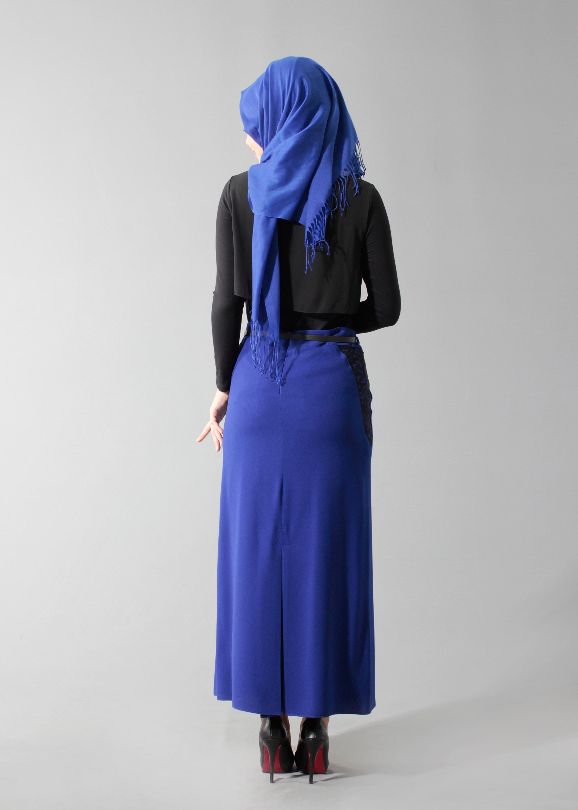 Tesettür giyim LACİVERT 6885 Maral Tesettür 5985 Etek 38/46 TEK40