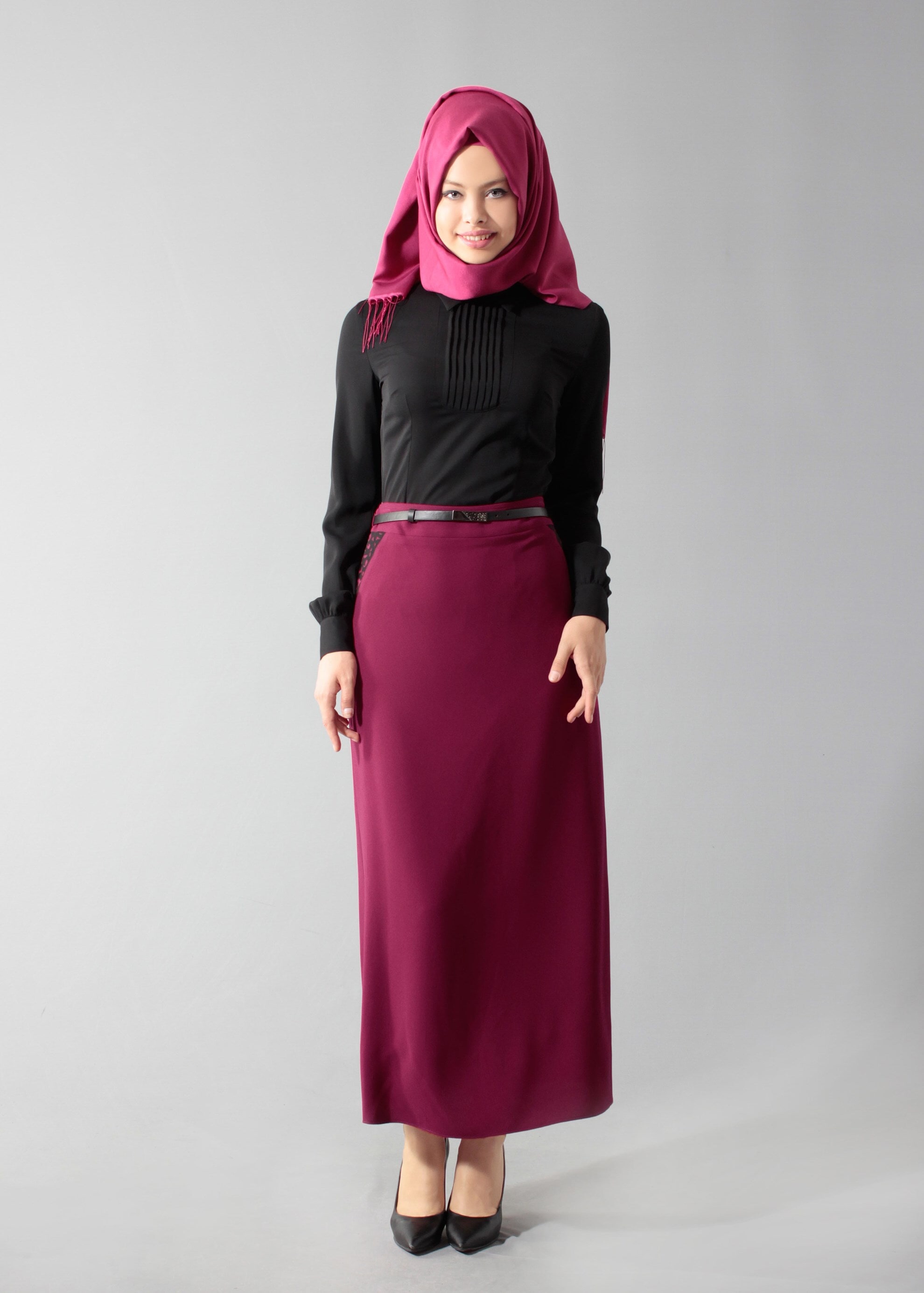 Tesettür giyim MOR 6885 Maral Tesettür 5985 Etek 38/46 TEK40