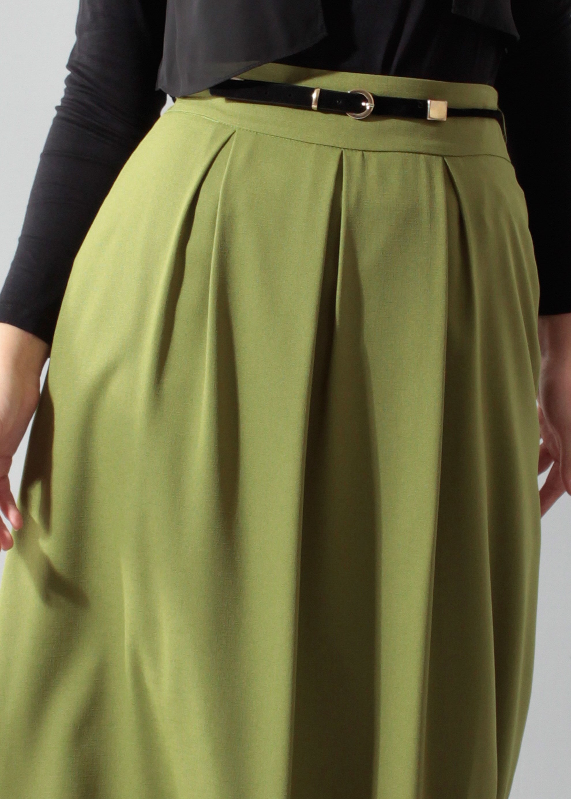 Tesettür giyim YEŞİL 6888 Nora Tesettür Etek 36/44