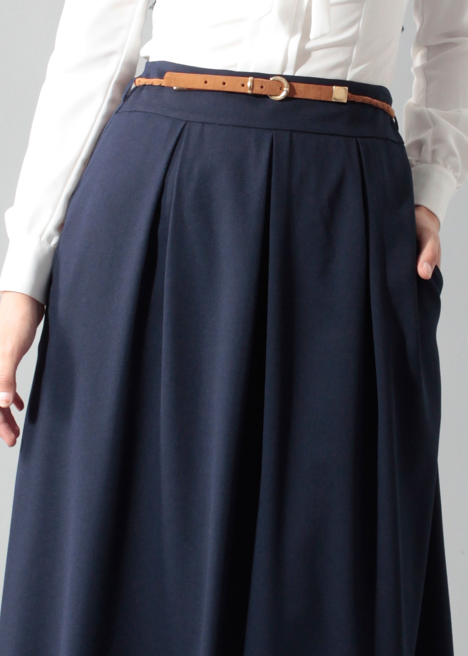 Tesettür giyim LACİVERT 6888 Nora Tesettür Etek 36/44