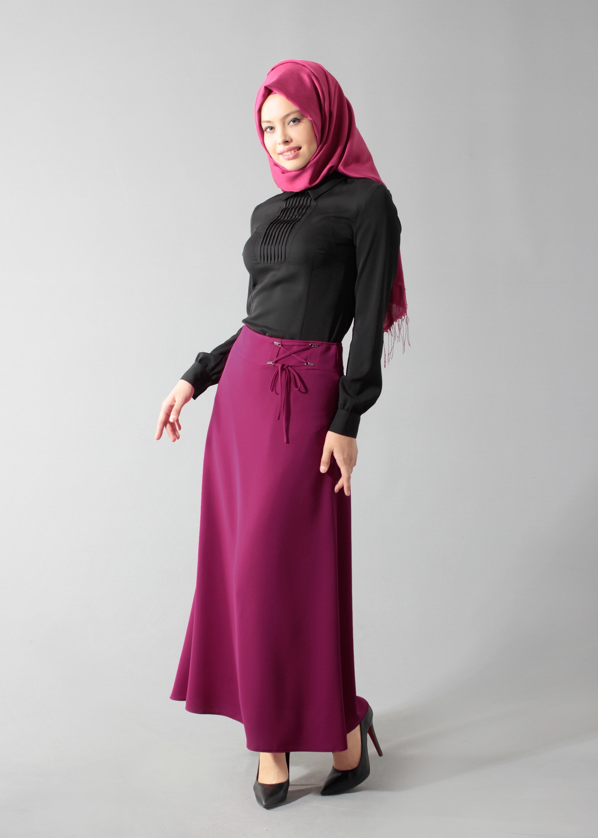 Tesettür giyim MOR 6893 Kiwon Tesettür Etek 38/46 TEK40