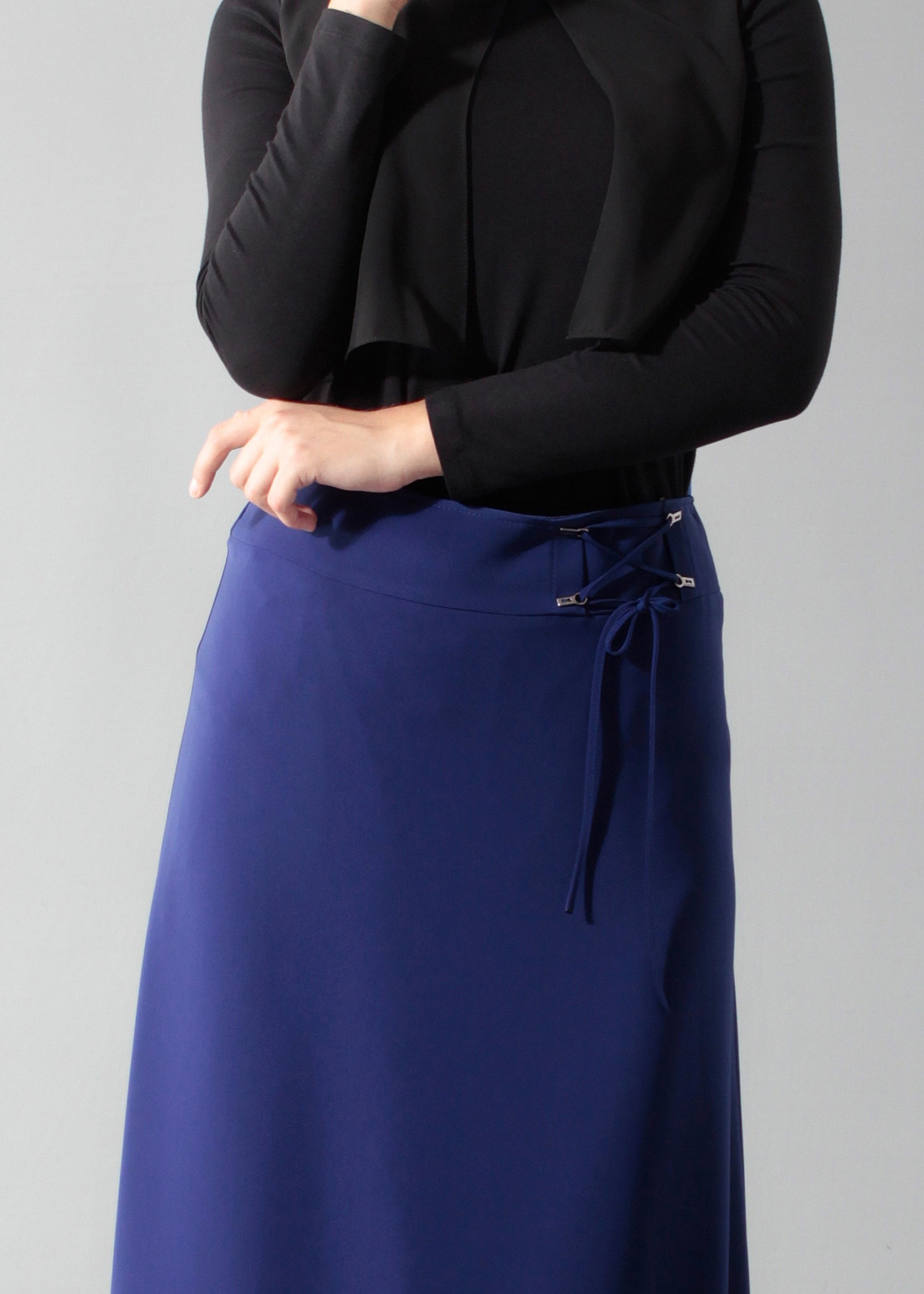 Tesettür giyim MAVİ 6893 Kiwon Tesettür Etek 38/46 TEK40