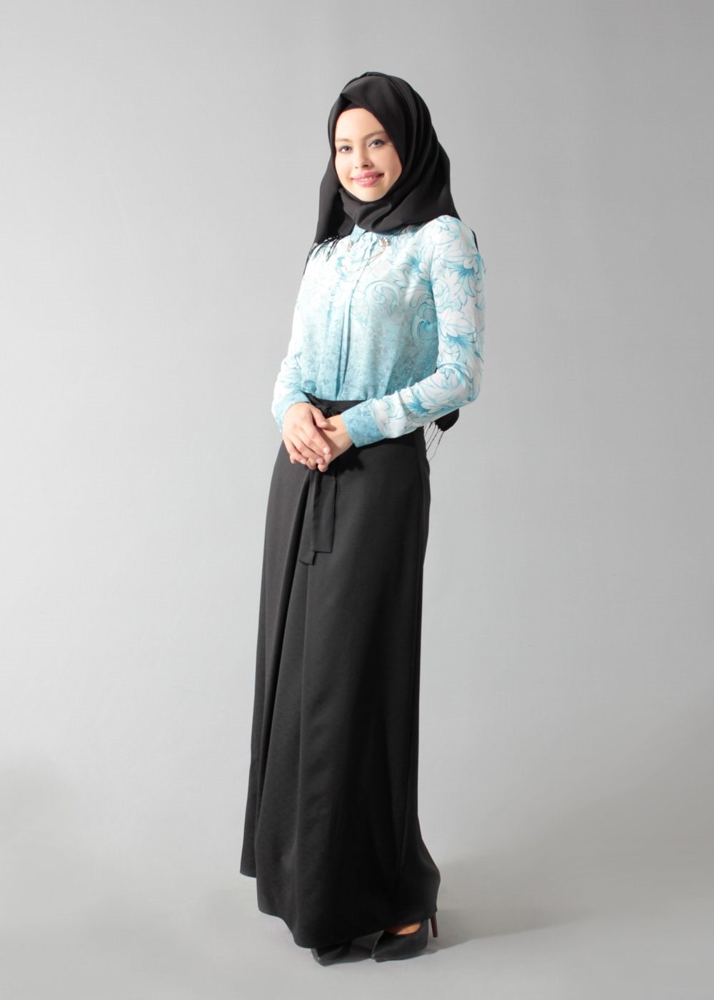 Tesettür giyim SİYAH 6904 Nora Tesettür Etek 36/42(38-40) TEK42