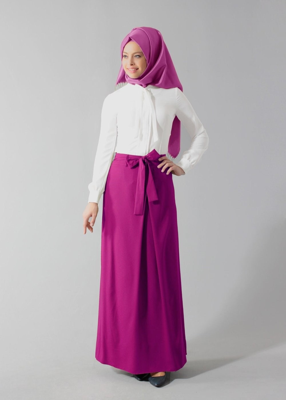 Tesettür giyim FUŞYA 6904 Nora Tesettür Etek 36/42(38-40) TEK42