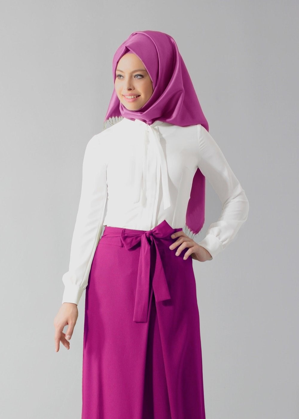 Tesettür giyim FUŞYA 6904 Nora Tesettür Etek 36/42(38-40) TEK42