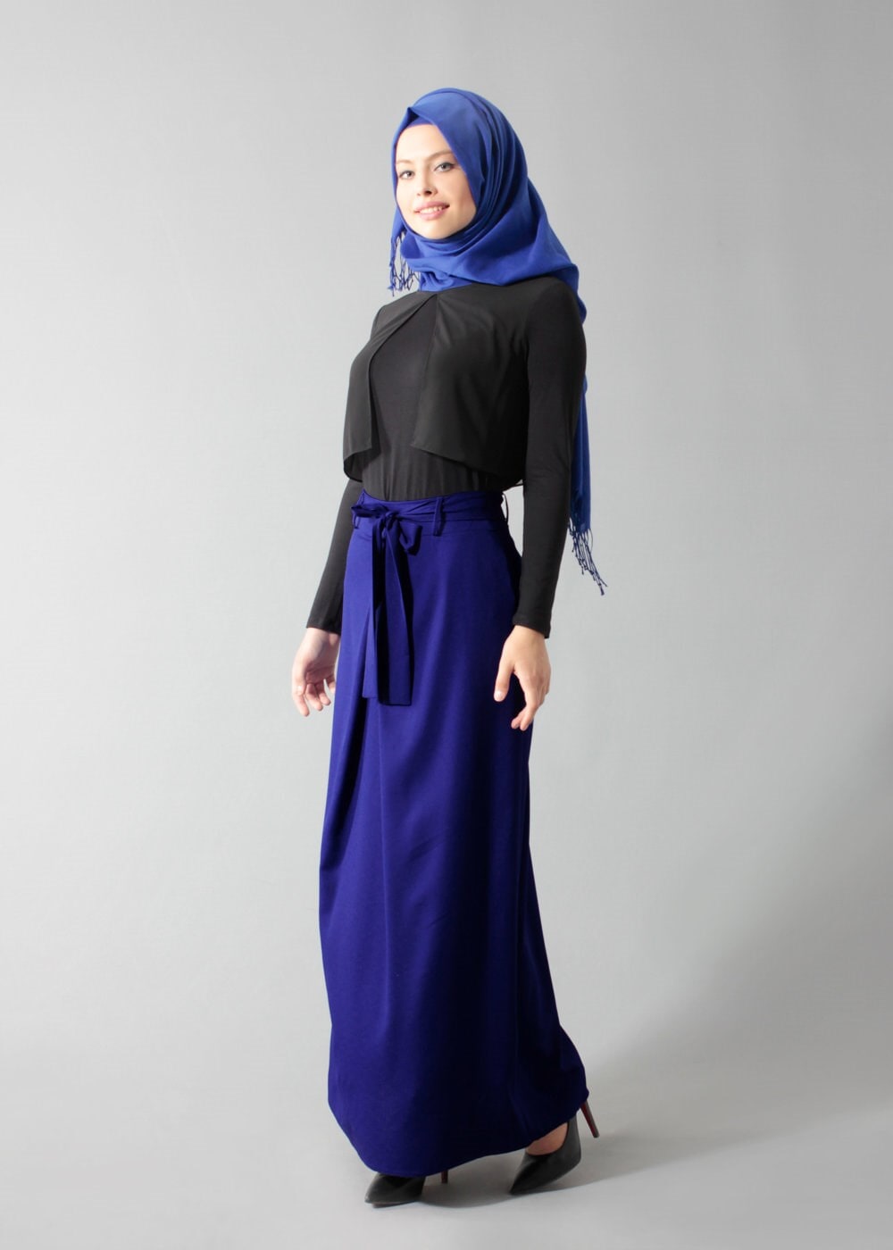 Tesettür giyim LACİVERT 6904 Nora Tesettür Etek 36/42(38-40) TEK42