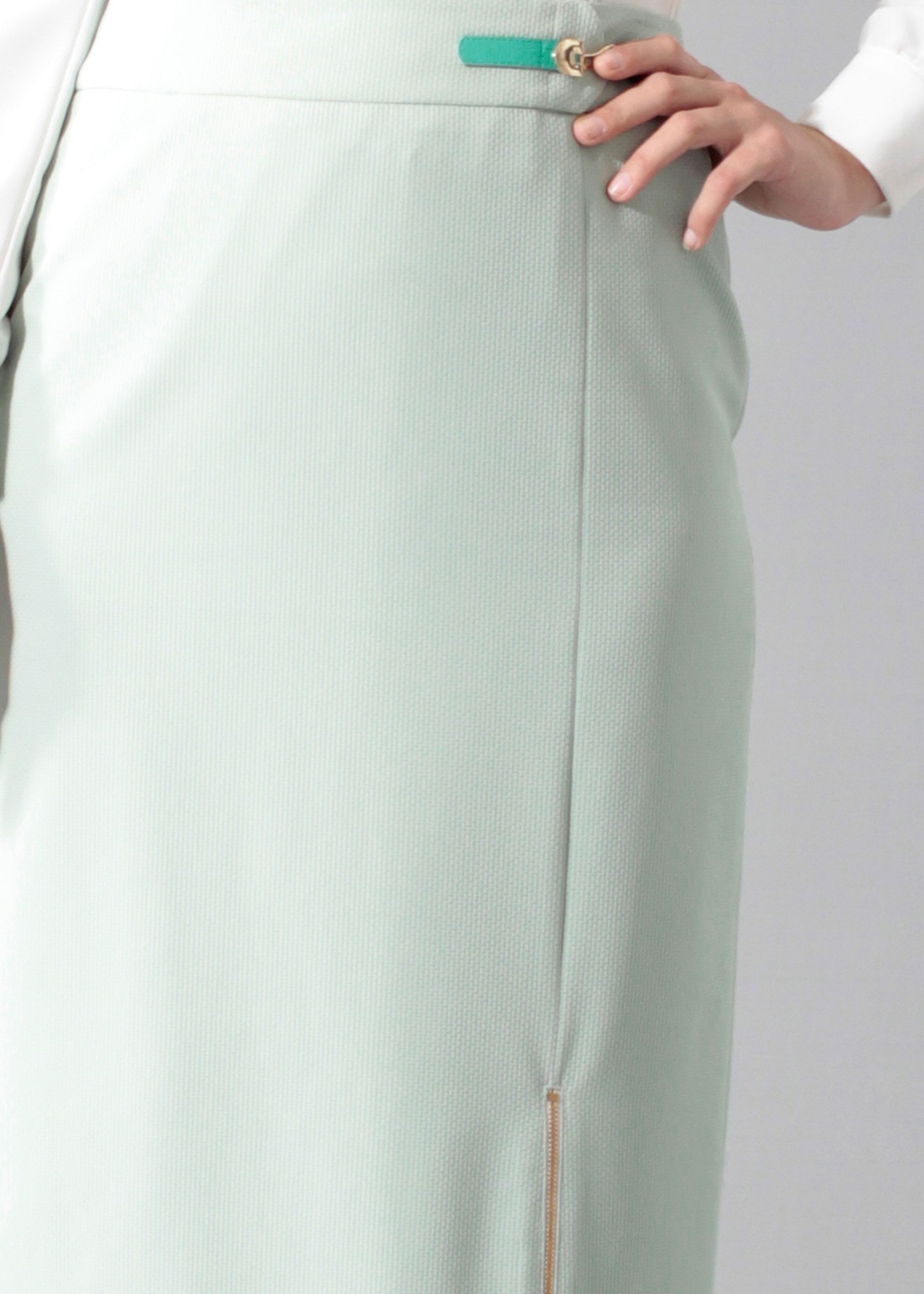 Tesettür giyim YEŞİL 6907 Berta 43625 Tesettür Etek 40/48 TEK38