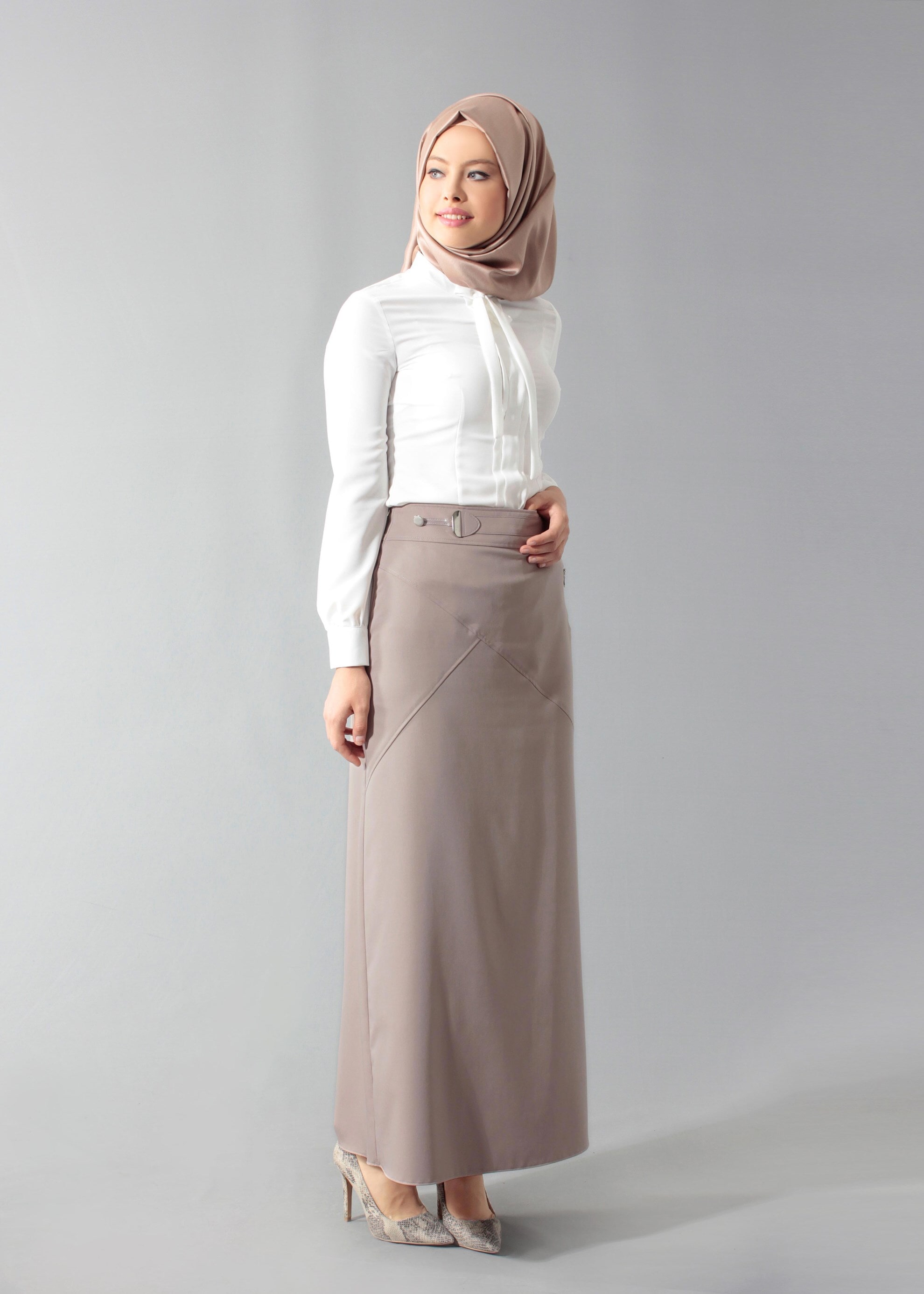Tesettür giyim BEJ 6913 Marit Tesettür 43498 Etek 38/46