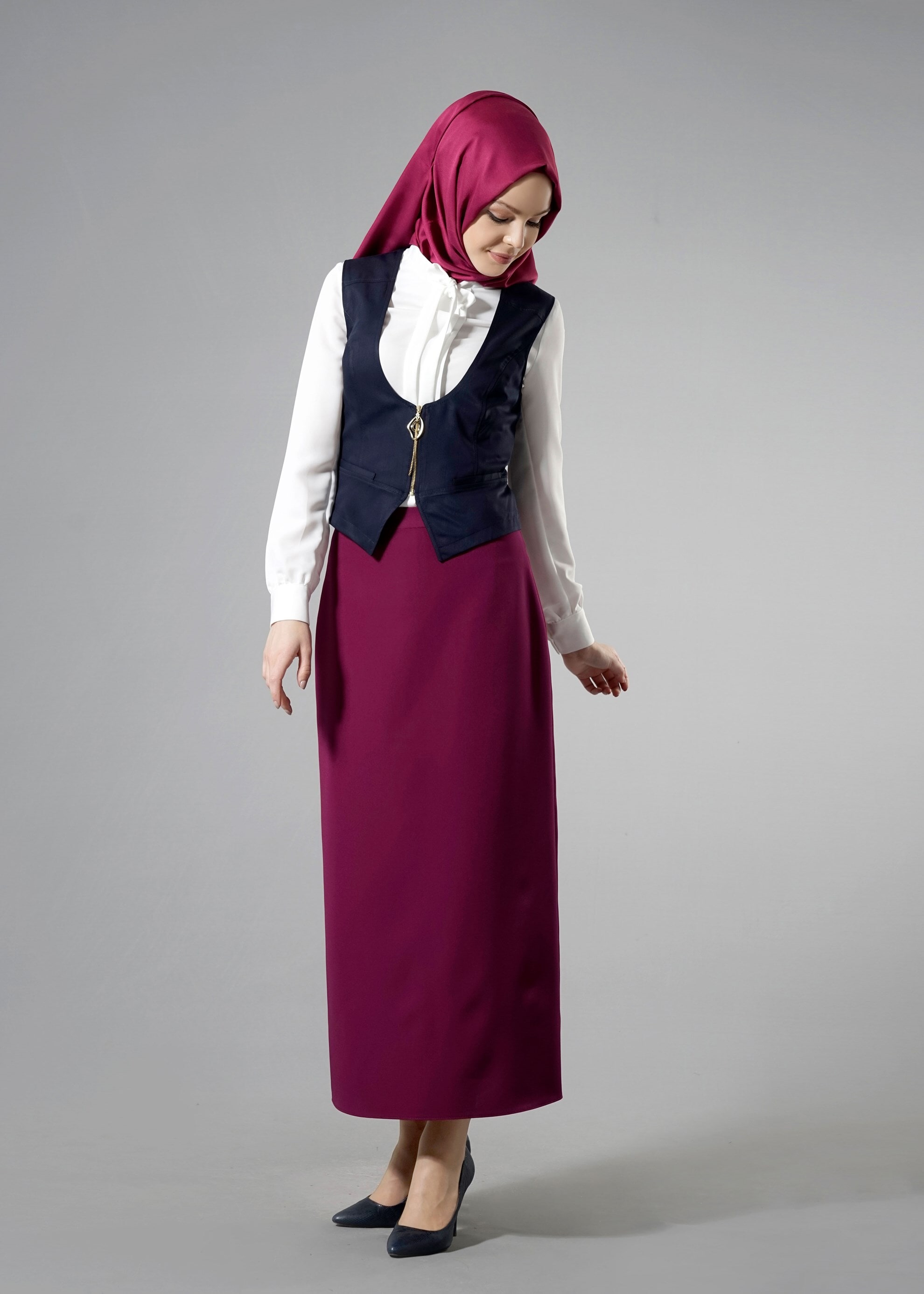 Tesettür giyim MOR 6914 Dilma Tesettür 43551 Etek 38/48 TEK40