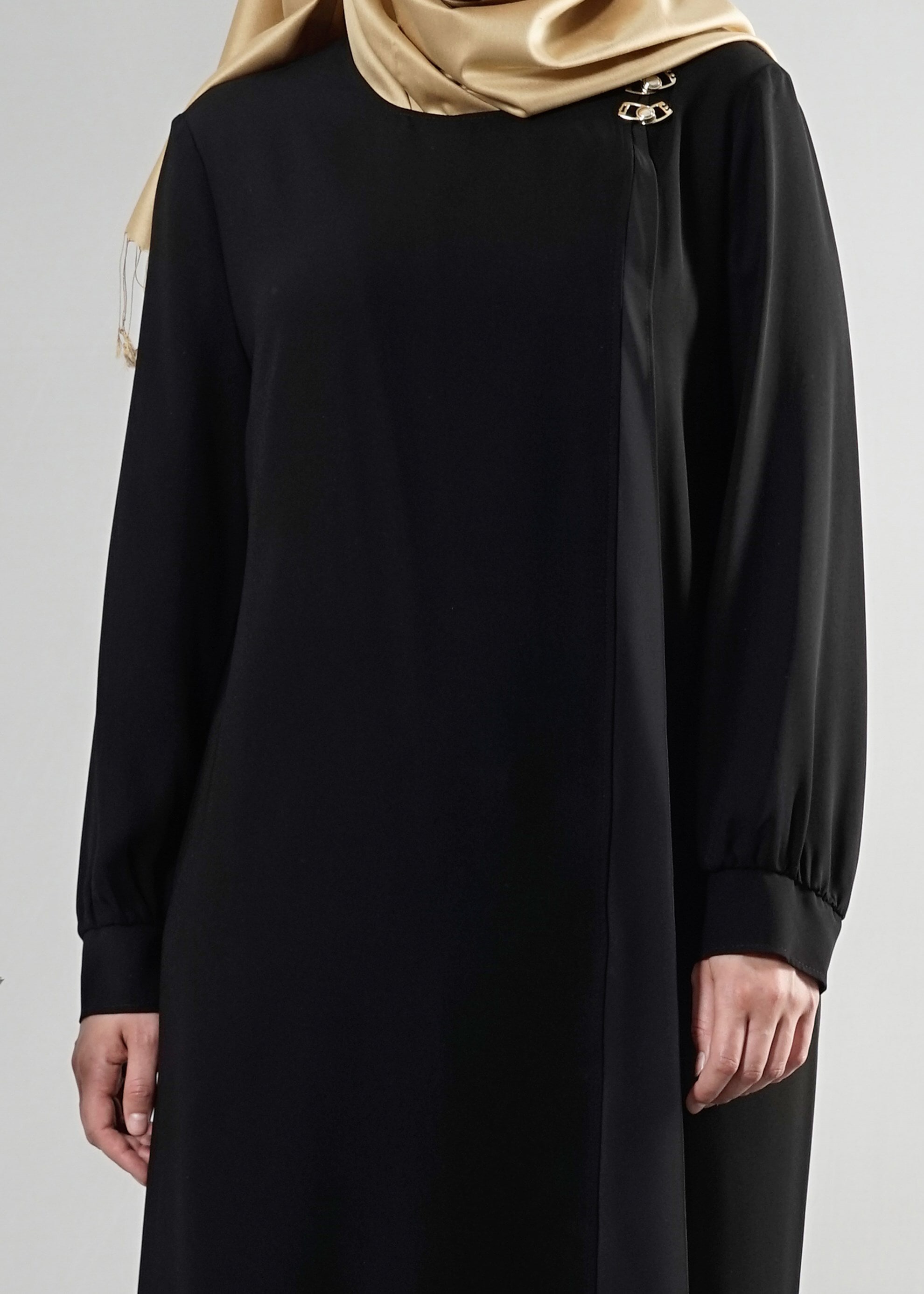 Vêtements hijab NOIR 8211 Esma Tesettür 6331 Ferace 42/50 TEK40