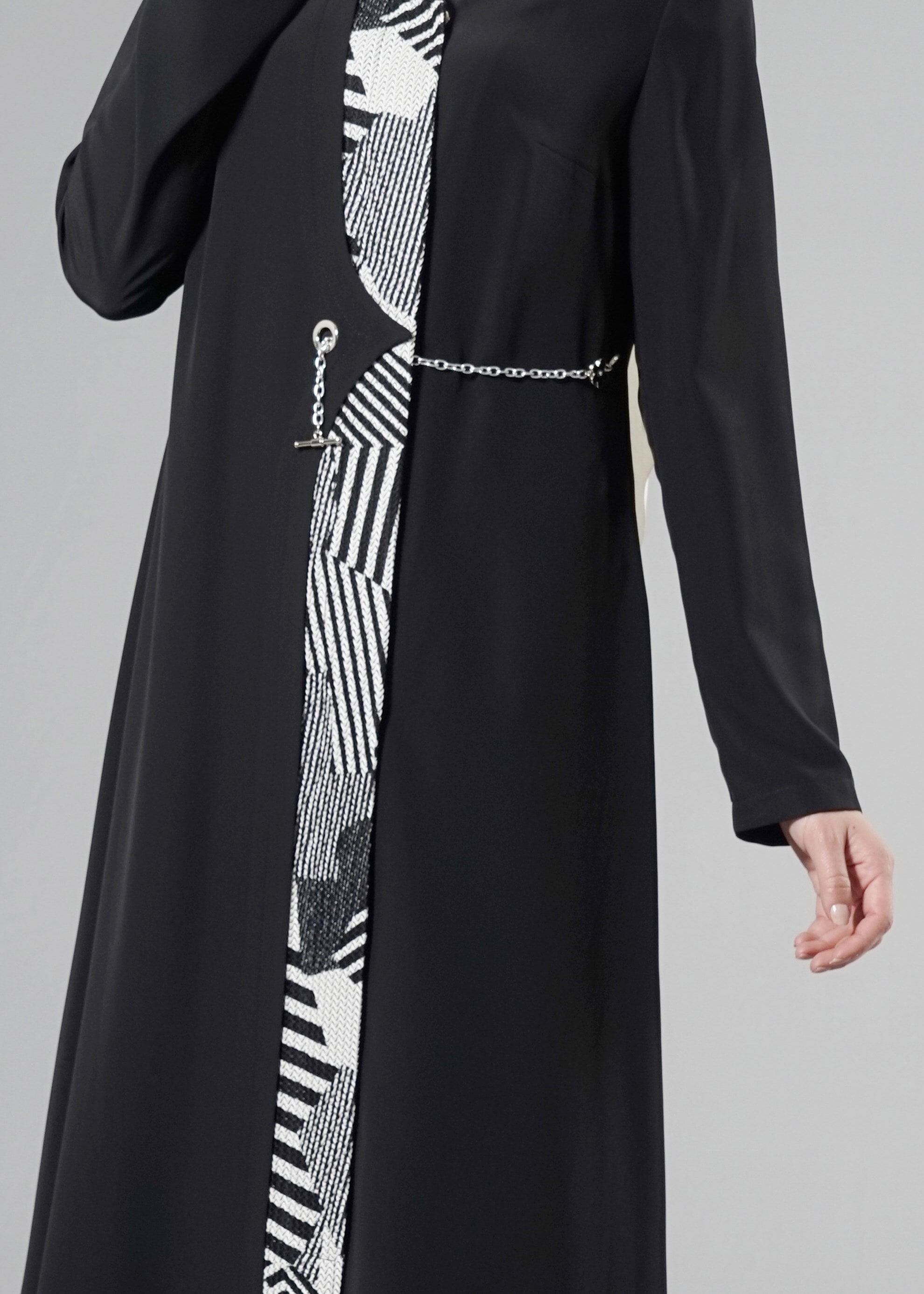 Tesettür giyim SİYAH 8218 NEW LOREN FERACE 38/46 TEK40