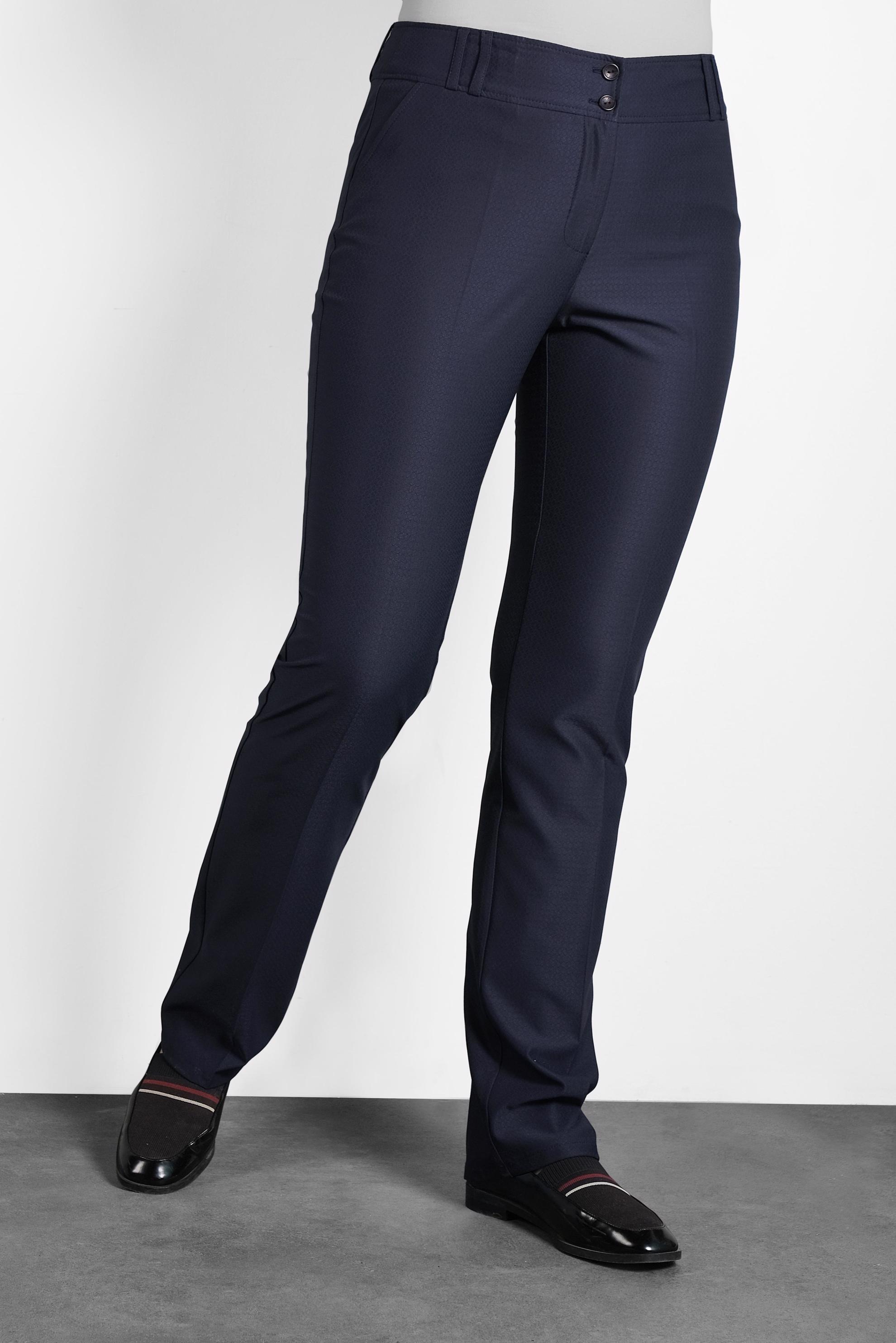 Tesettür giyim LACİVERT BORU PAÇA KUMAŞ PANTOLON 7013