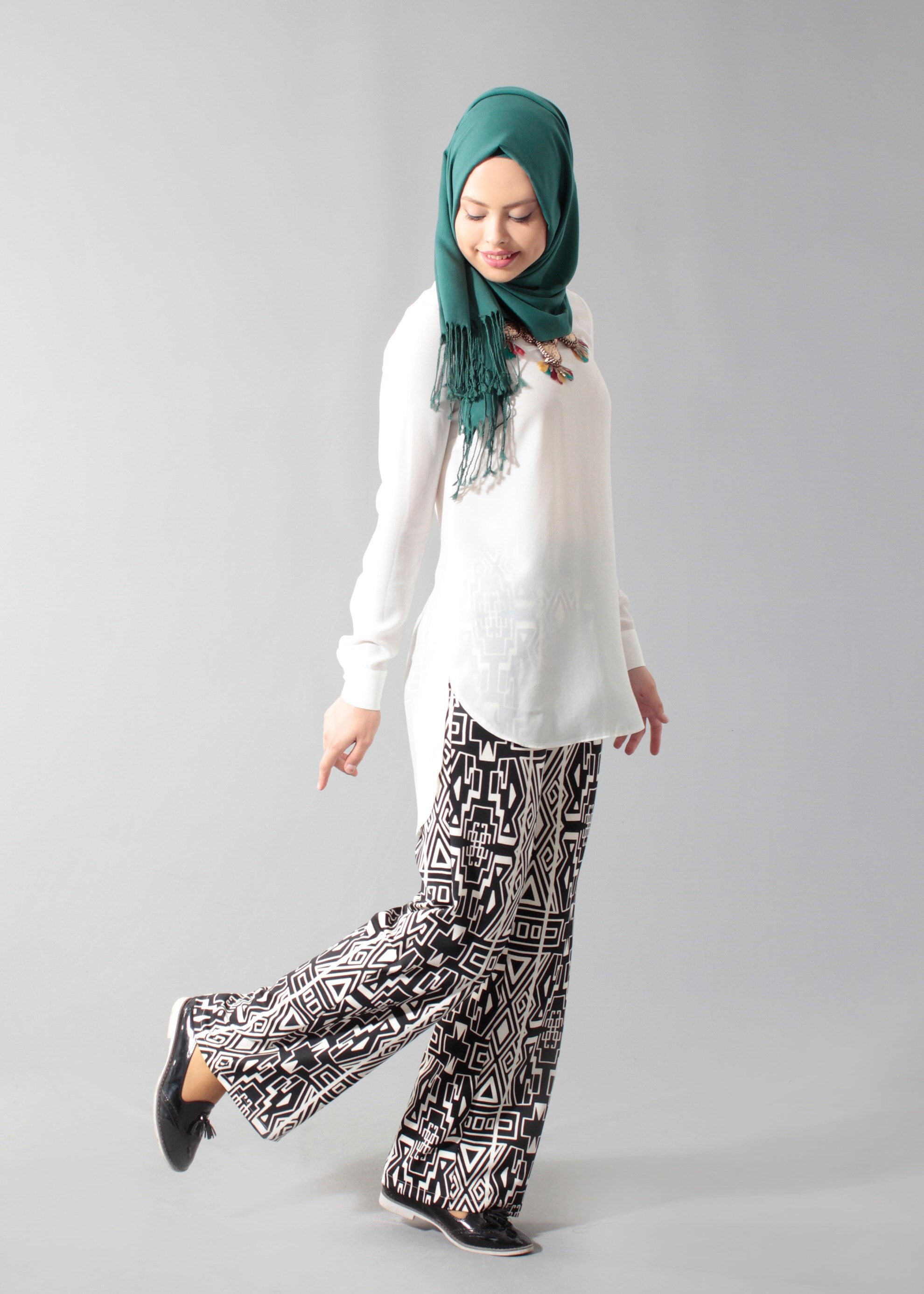 Tesettür giyim SİYAH 7015 Dalgıç Tesettür 9566 Pantolon 38/46 TEK40