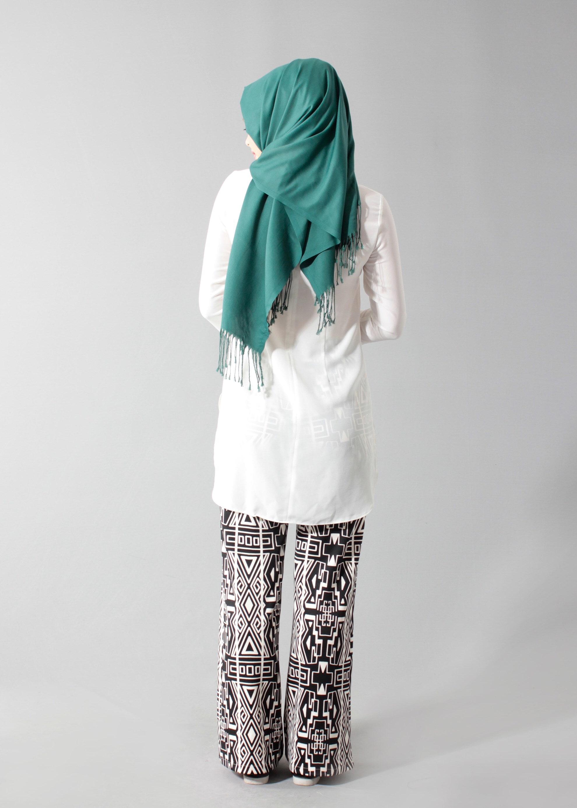 Tesettür giyim SİYAH 7015 Dalgıç Tesettür 9566 Pantolon 38/46 TEK40