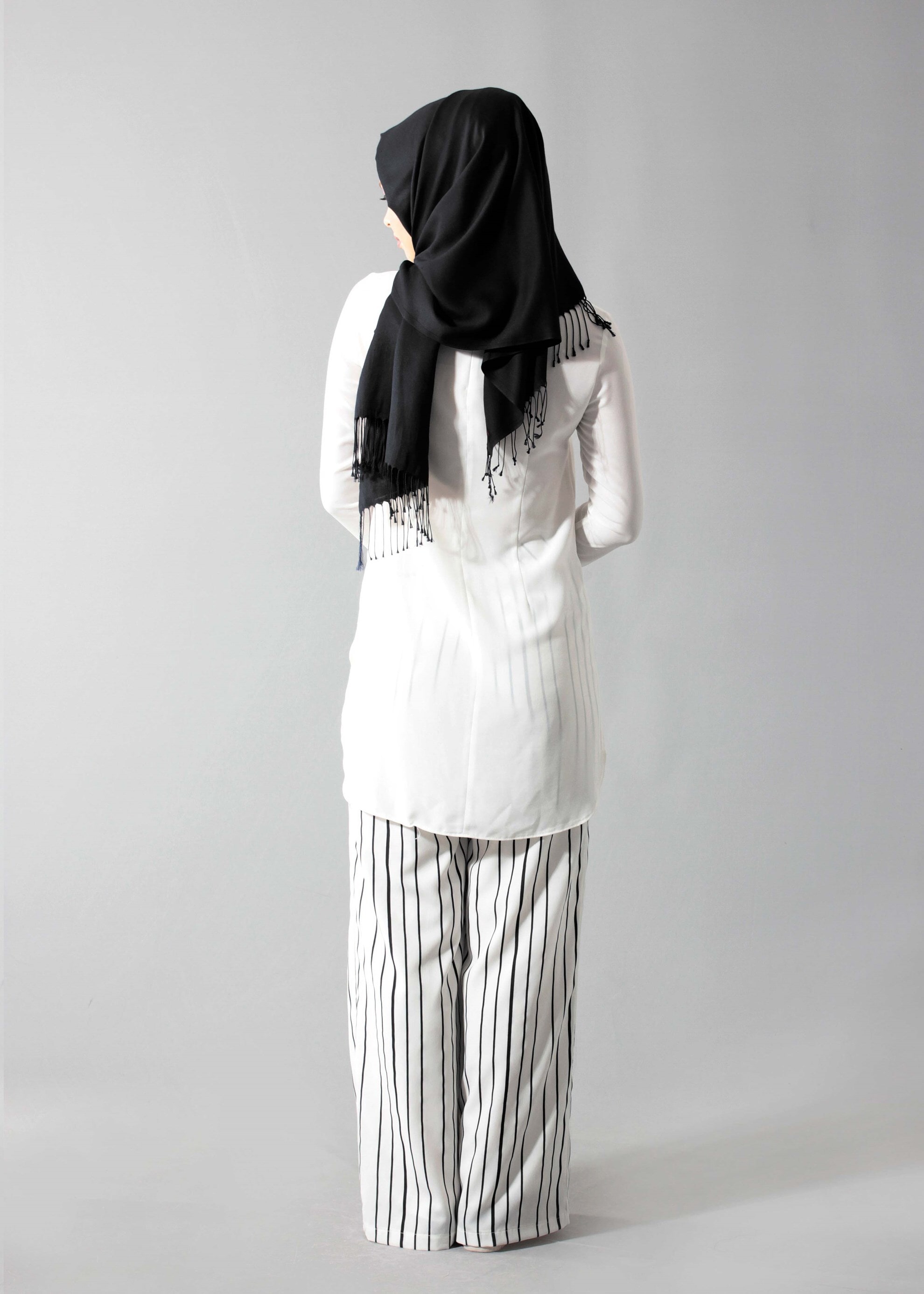 Tesettür giyim BEJ 7017 Moss Crep 2920 Tesettür Pantolon 38/46 TEK36