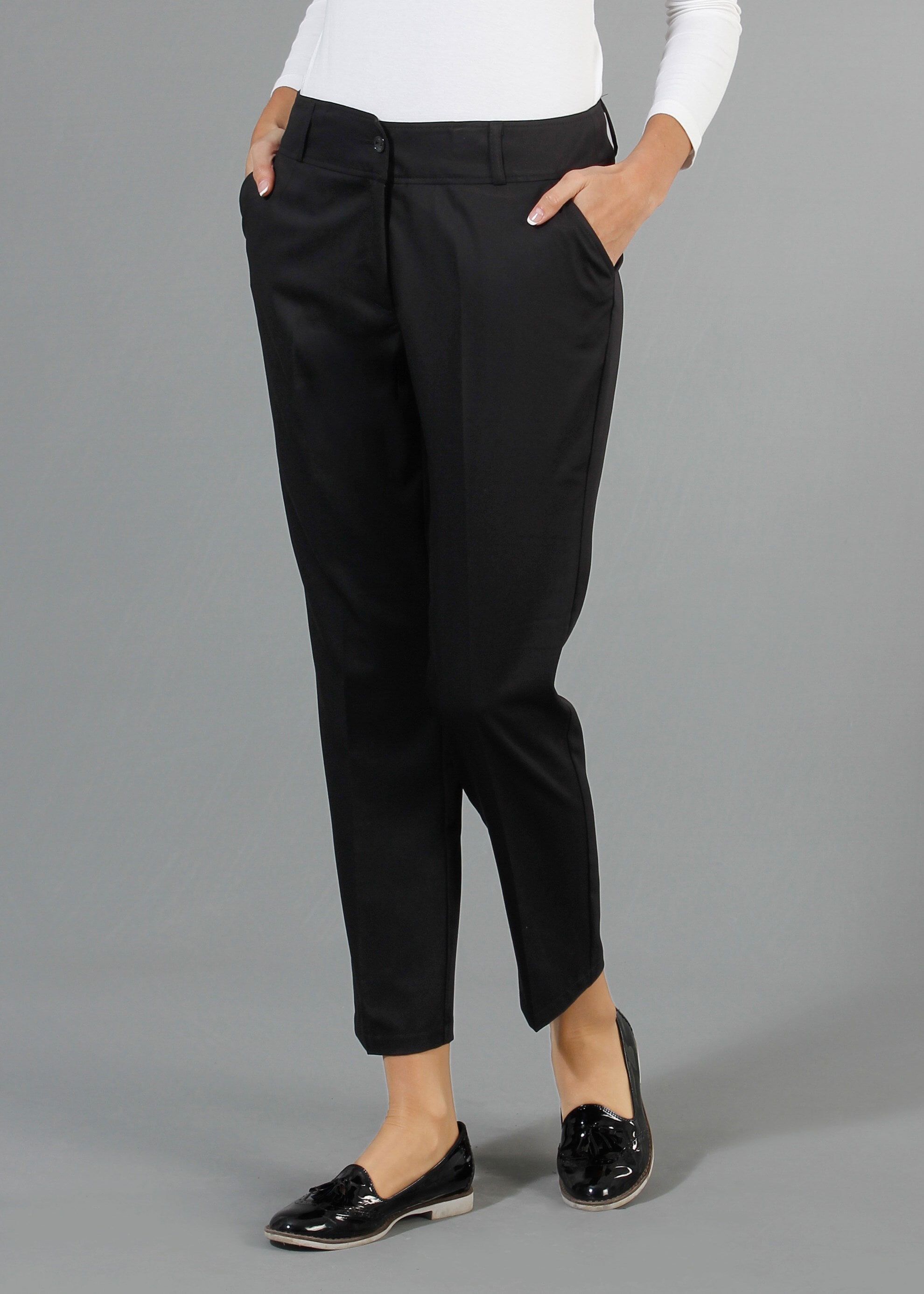 Tesettür giyim SİYAH 7940 Artemis Tesettür Pantolon 40/48 TEK38