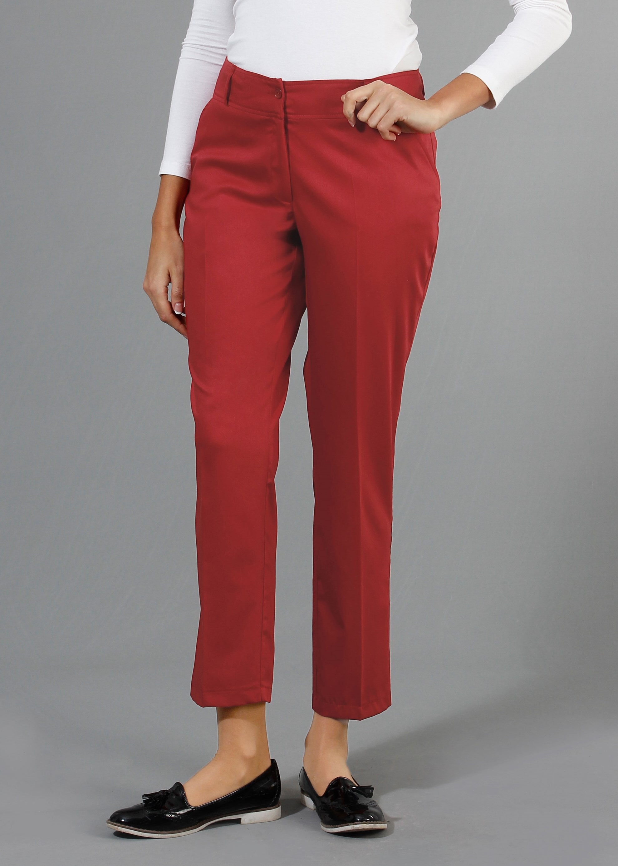 Tesettür giyim BORDO 7940 Artemis Tesettür Pantolon 40/48 TEK38