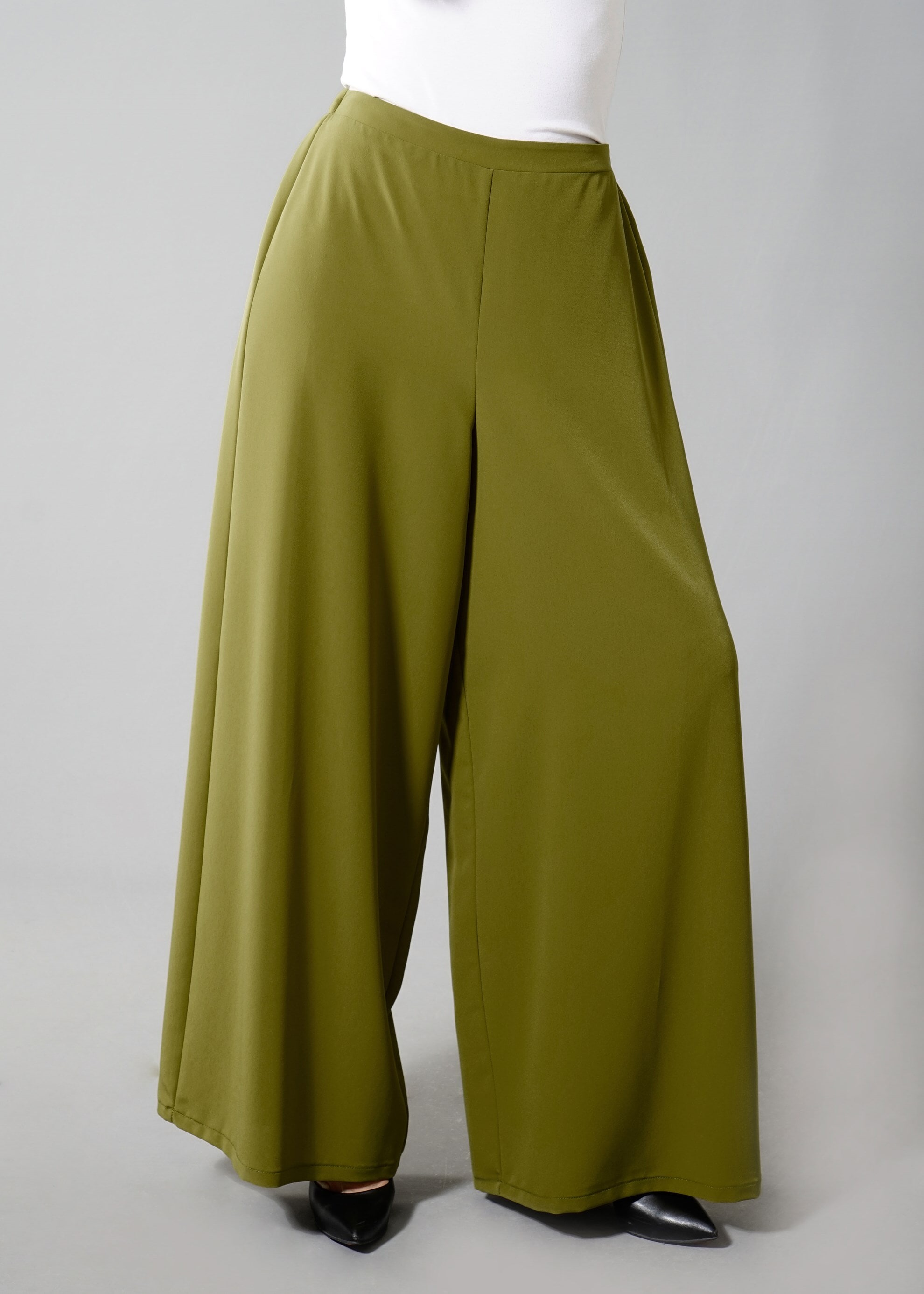 Tesettür giyim YEŞİL 7941 Criss Tesettür Pantalon 38/46