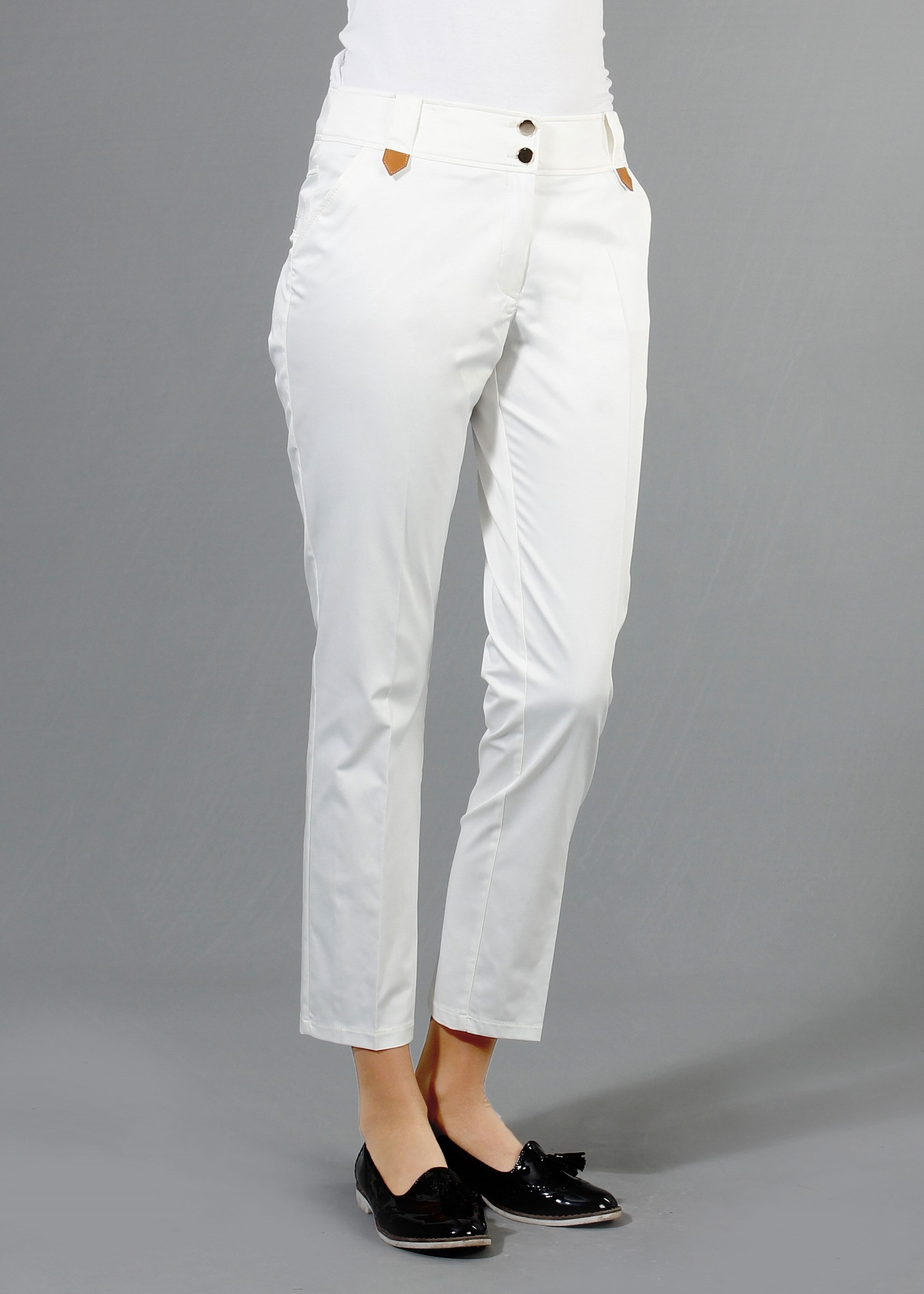 Tesettür giyim BEYAZ 7943 Rihanna Tesettür Pantolon 38/46