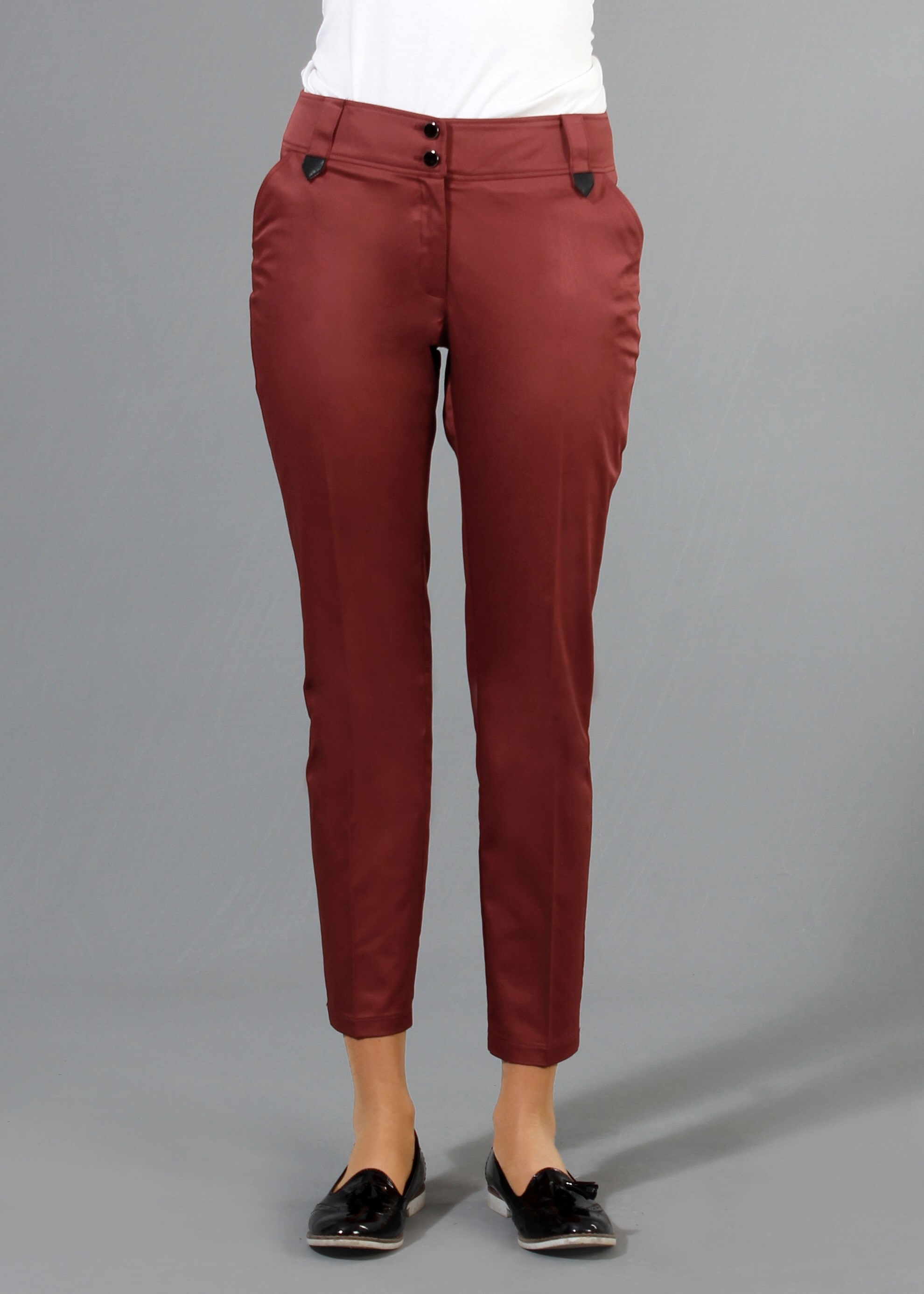 Tesettür giyim BORDO 7943 Rihanna Tesettür Pantolon 38/46