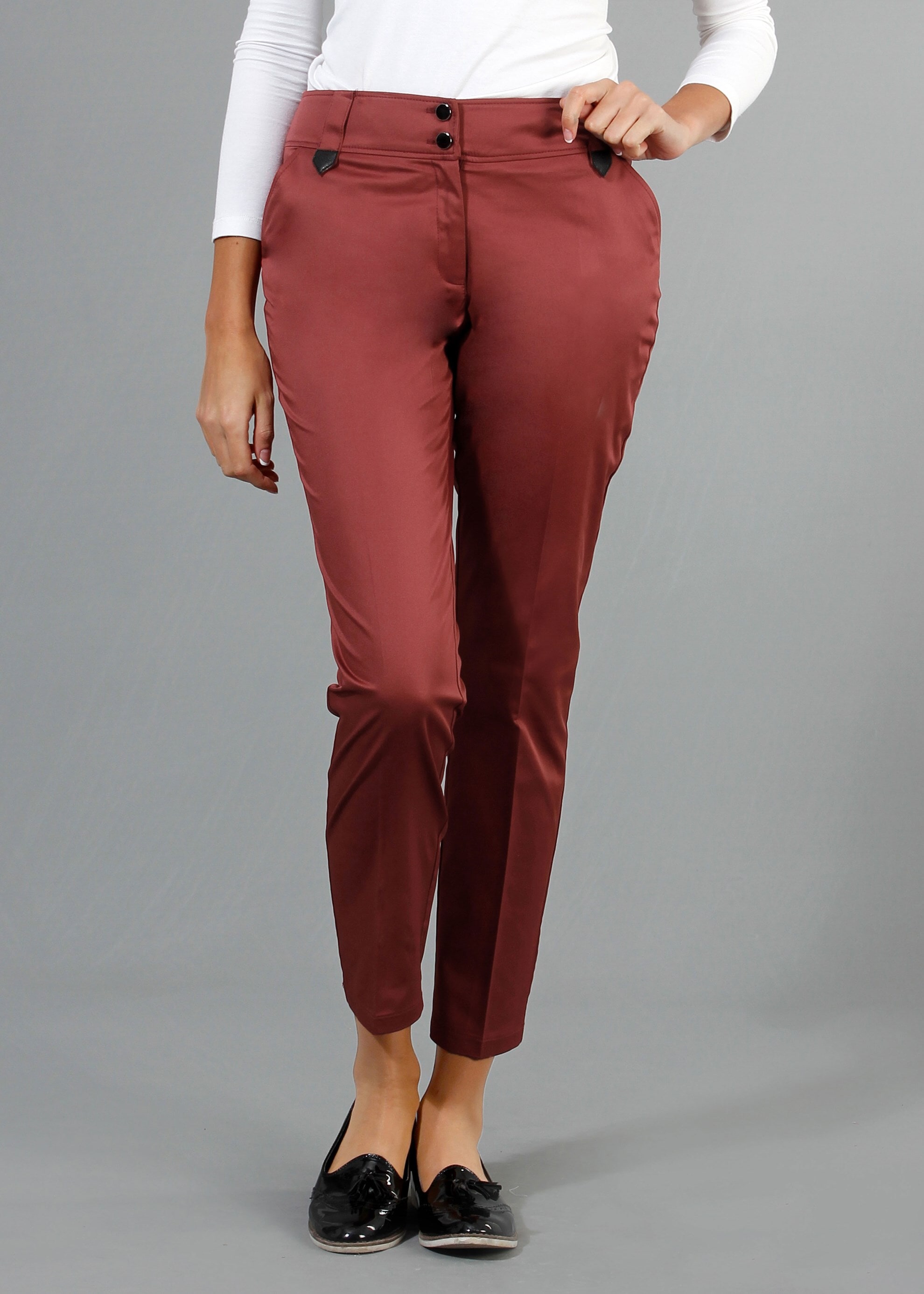 Tesettür giyim BORDO 7943 Rihanna Tesettür Pantolon 38/46