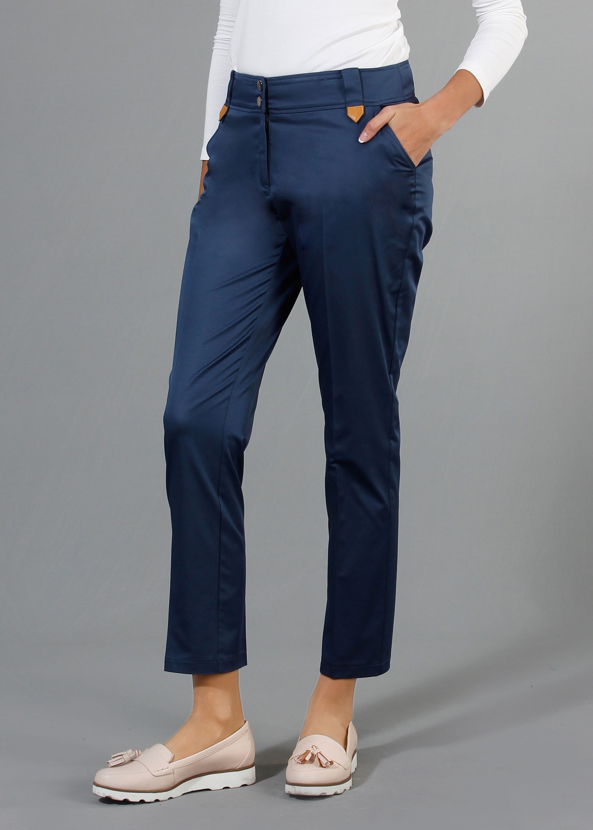 Tesettür giyim LACİVERT 7943 Rihanna Tesettür Pantolon 38/46