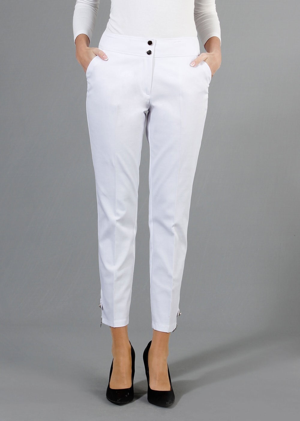 Tesettür giyim BEYAZ 7944 SARA 7014 PANTOLON 38/46 TEK42