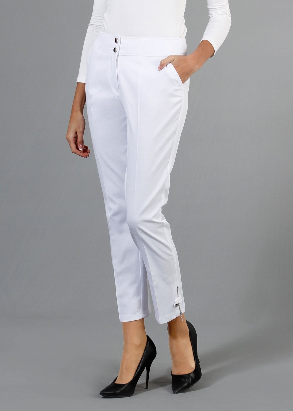 Tesettür giyim BEYAZ 7944 SARA 7014 PANTOLON 38/46 TEK42