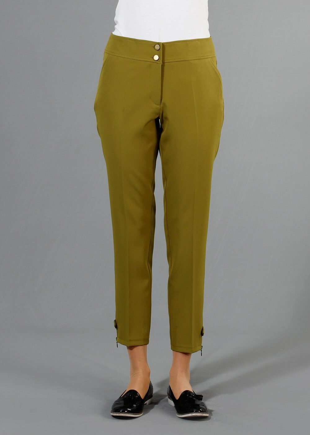 Tesettür giyim YEŞİL 7946 Dilma Tesettür Pantolon 36/44(40-42) TEK38