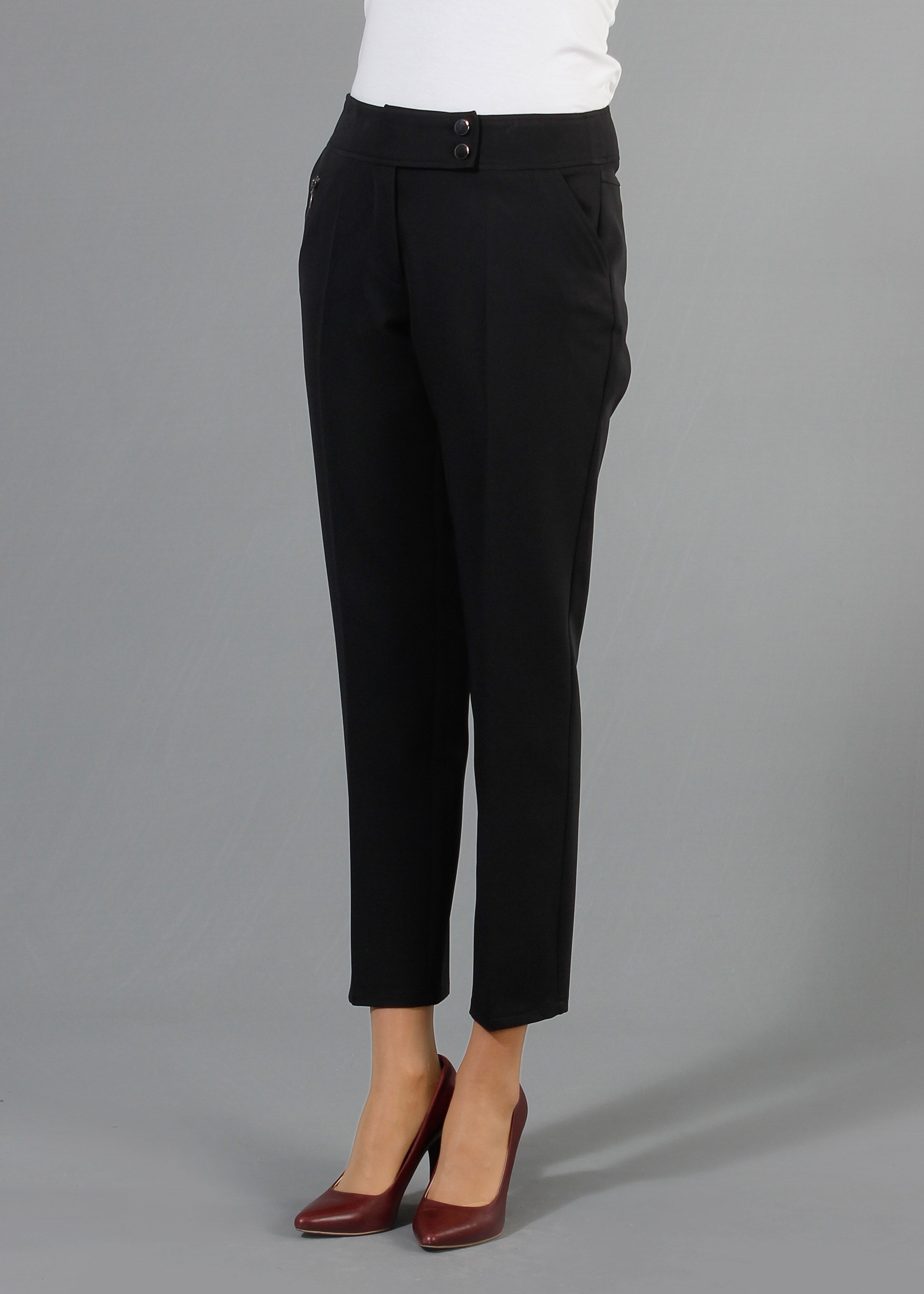 Tesettür giyim SİYAH DAR PAÇA PANTOLON 7948