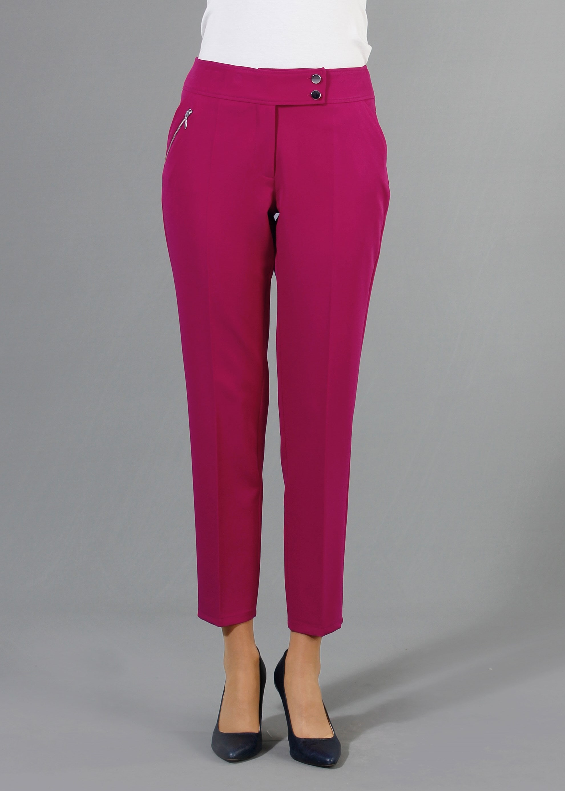 Tesettür giyim FUŞYA DAR PAÇA PANTOLON 7948