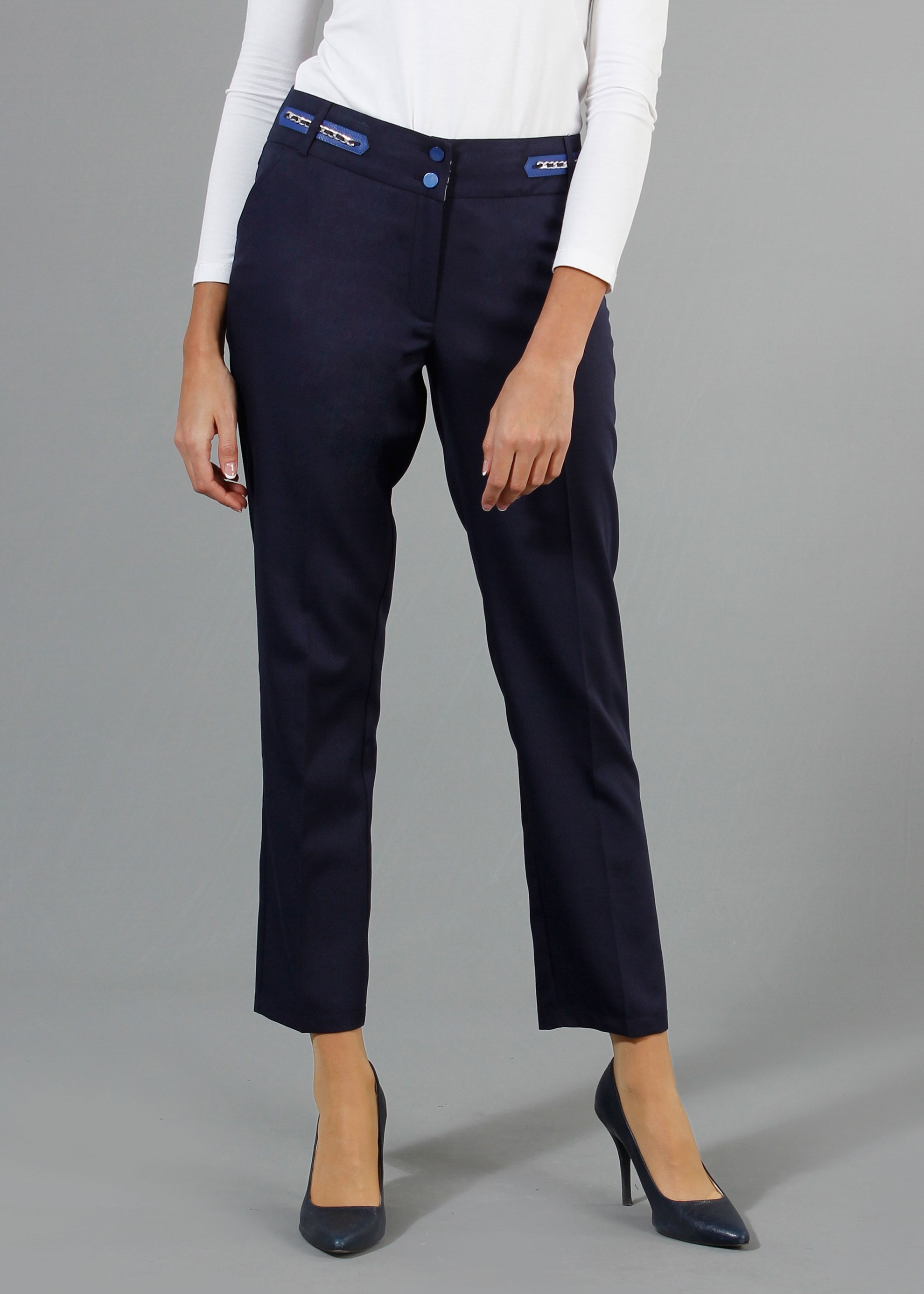 Tesettür giyim LACİVERT 7949 Derin Tesettür Pantolon 40/46 TEK38