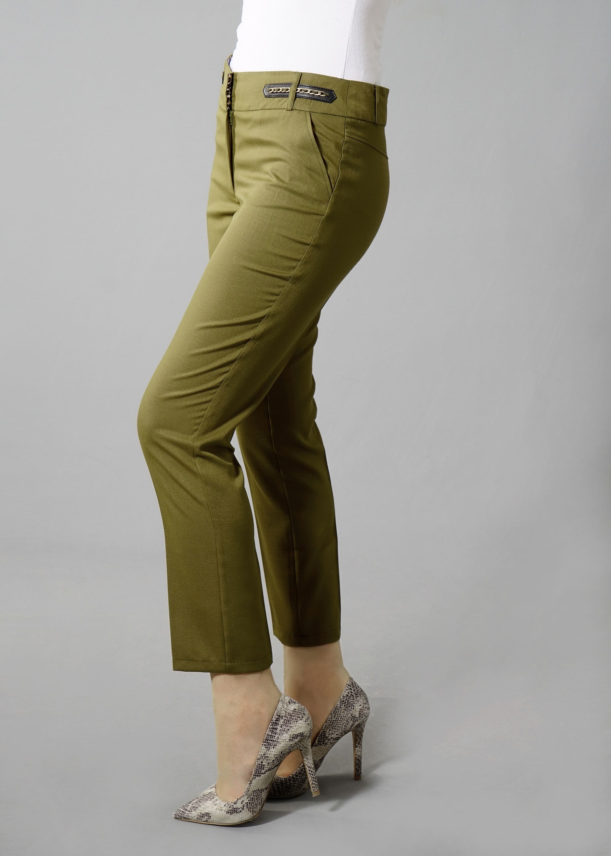 Tesettür giyim YEŞİL 7949 Derin Tesettür Pantolon 40/46 TEK38