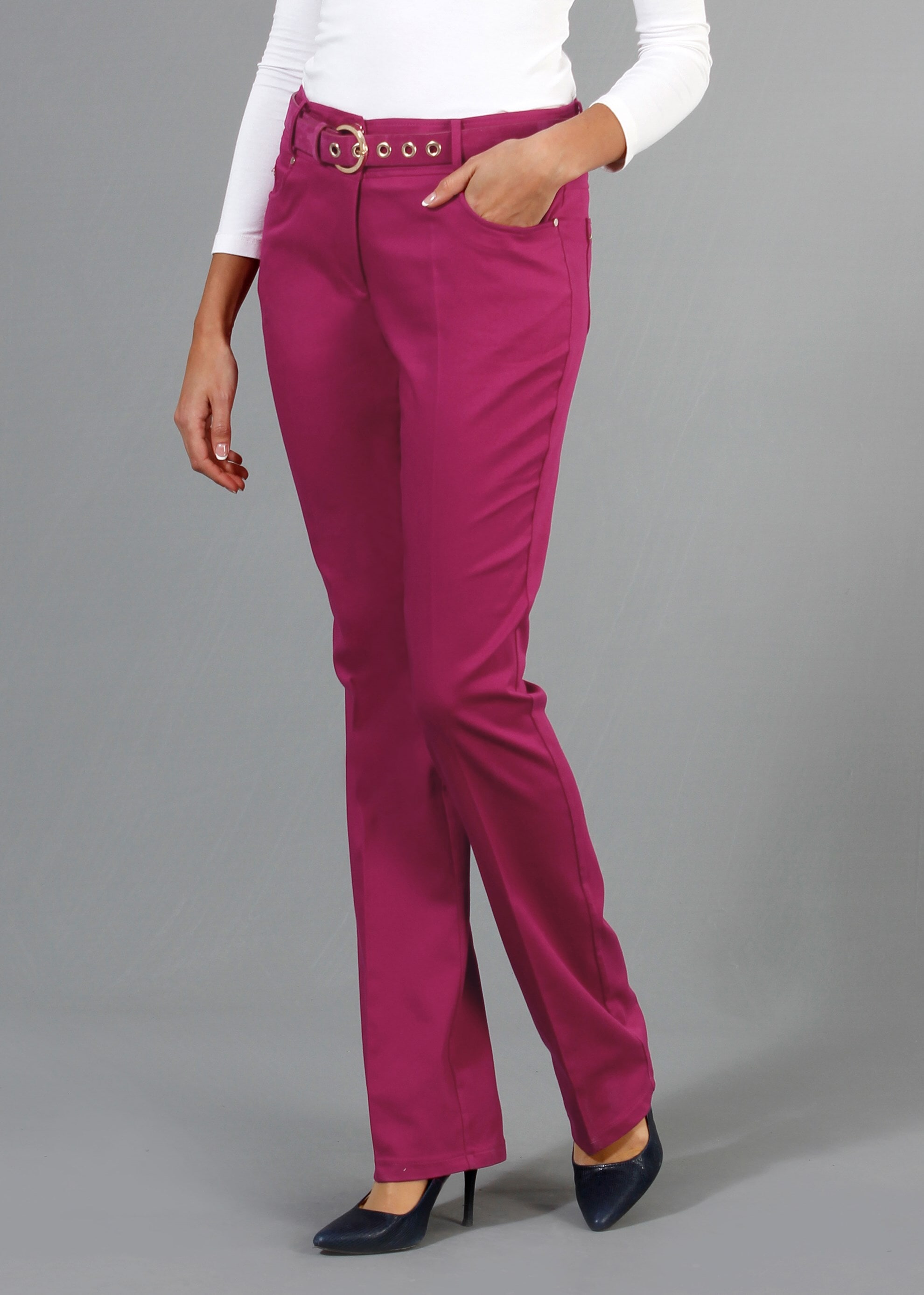 Tesettür giyim FUŞYA 7950 Umay Tesettür Pantolon 38/46 TEK40