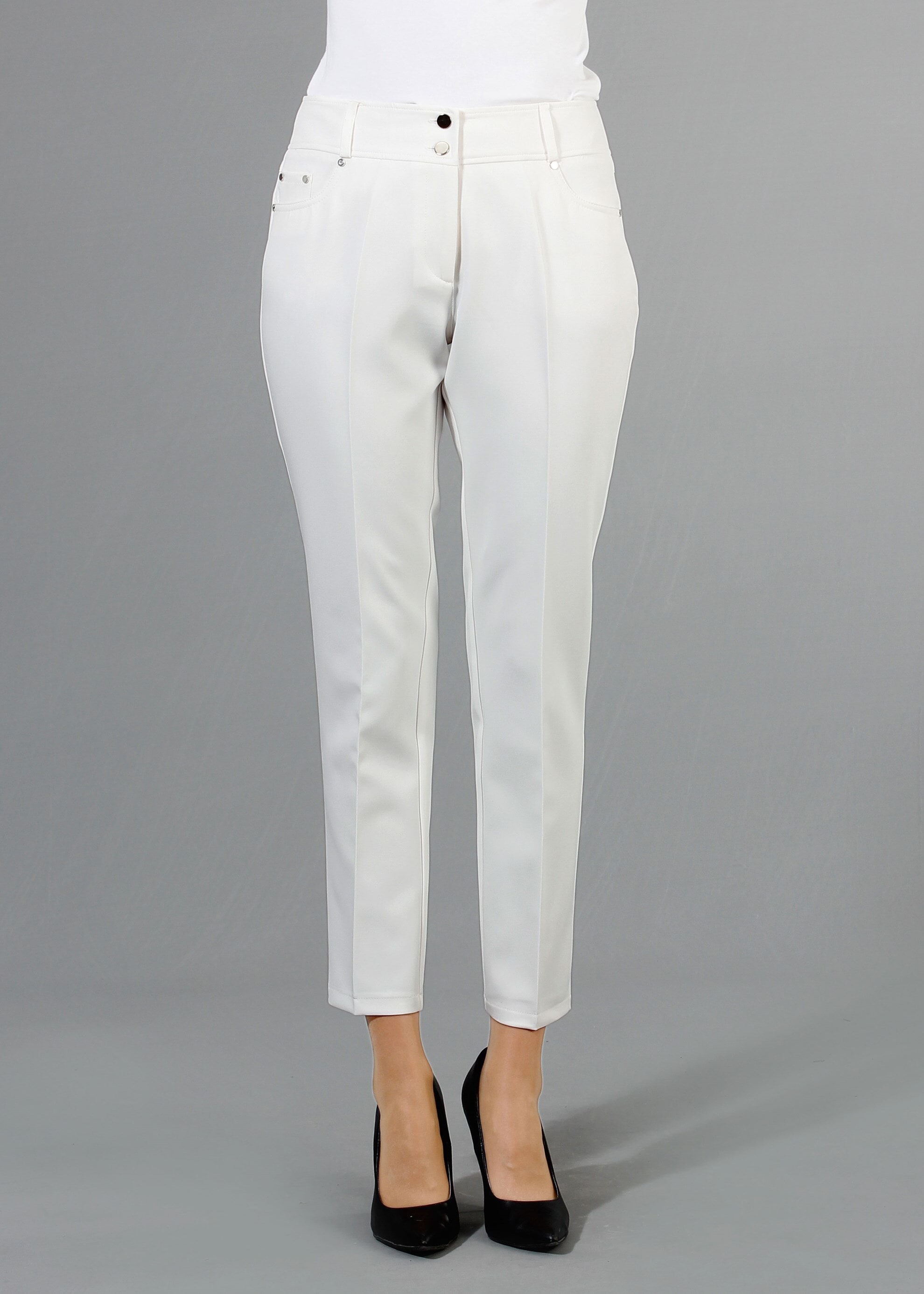 Tesettür giyim BEYAZ 7951 Dilma Tesettür Pantolon 38/46(42-44) TEK40