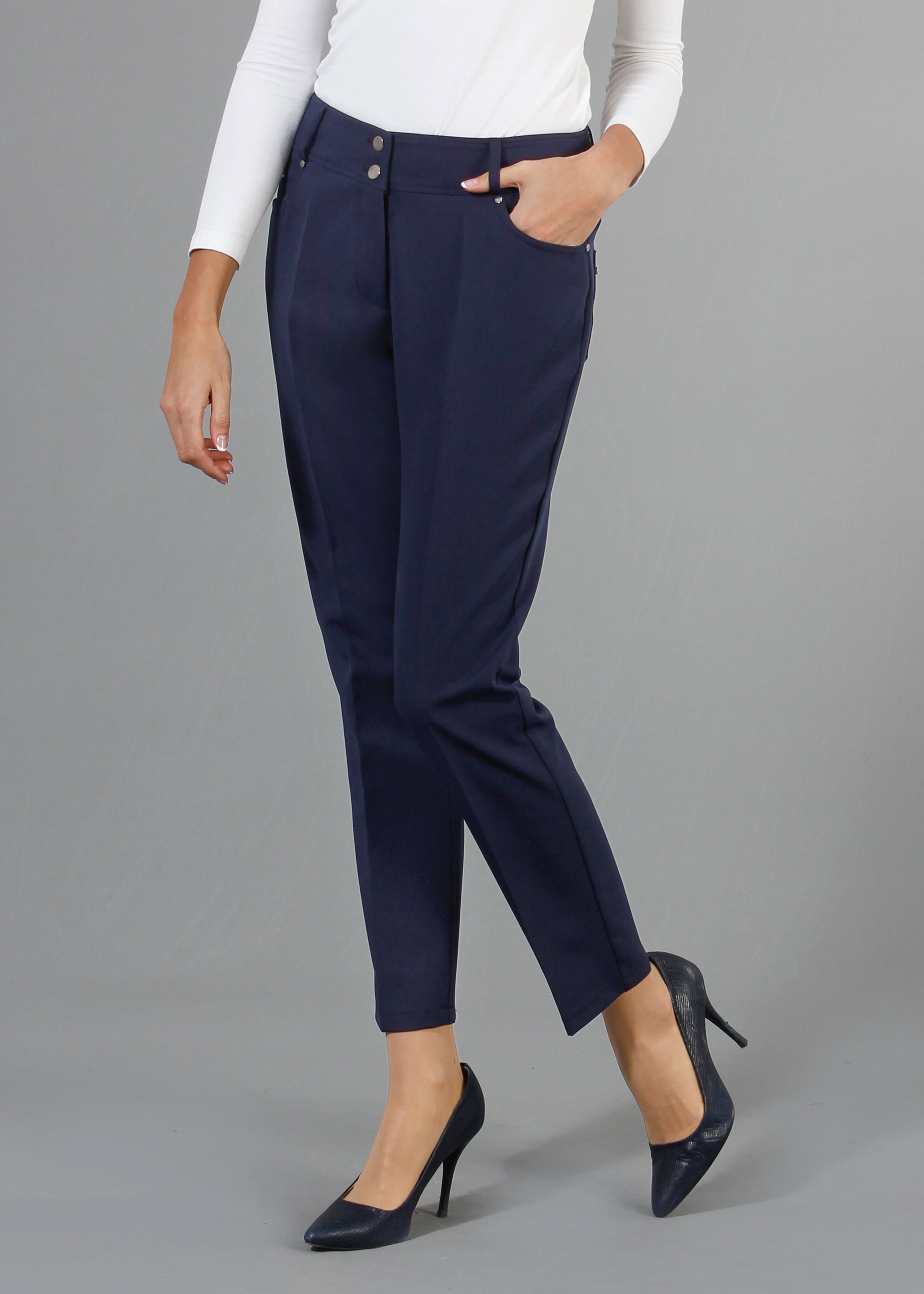 Tesettür giyim LACİVERT 7951 Dilma Tesettür Pantolon 38/46(42-44) TEK40