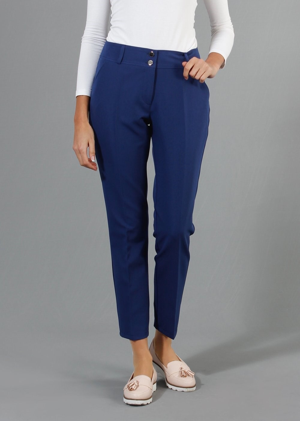 Tesettür giyim LACİVERT 7953 Dilma Tesettür Pantolon 38/46(42-44) TEK40