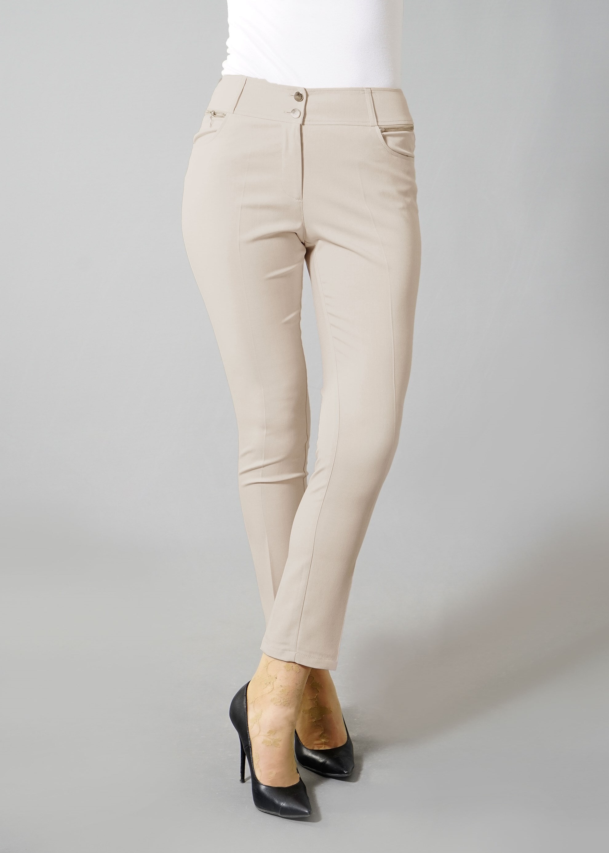 Tesettür giyim BEJ PANTOLON 7964 