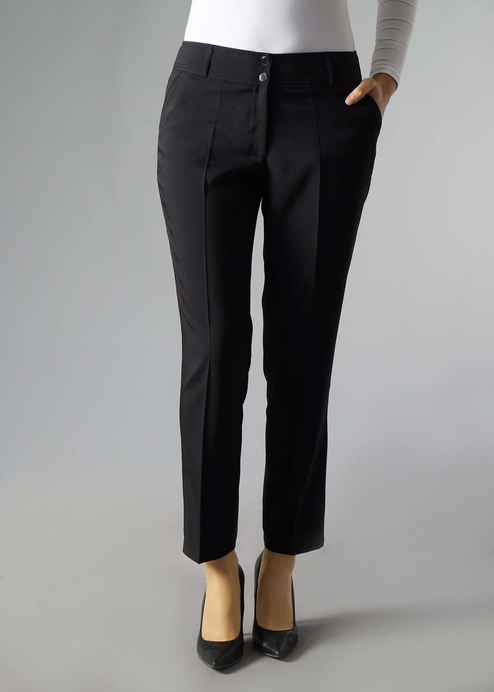 Tesettür giyim SİYAH DAR PAÇA PANTOLON 7971