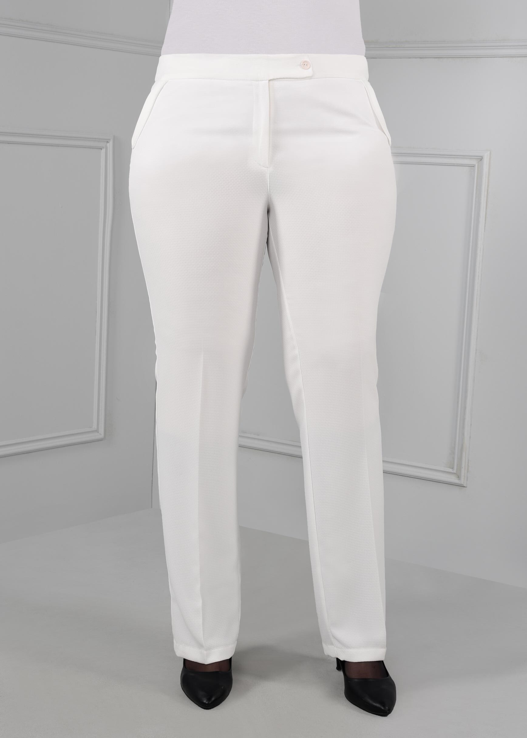 Tesettür giyim BEYAZ 7973 NAZENİN 5960 PANTOLON 44/50