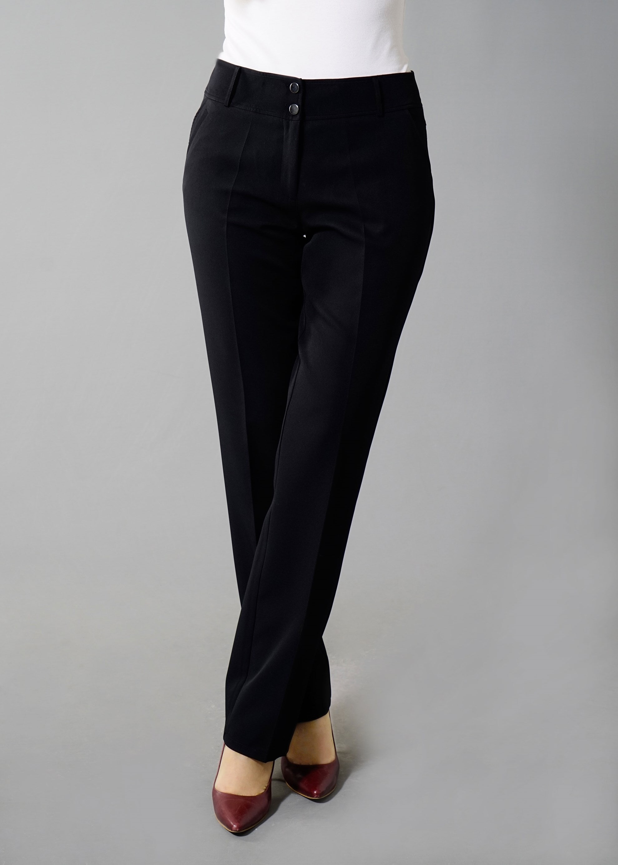 Tesettür giyim SİYAH YÜKSEK BEL BORU PAÇA PANTOLON 7974 