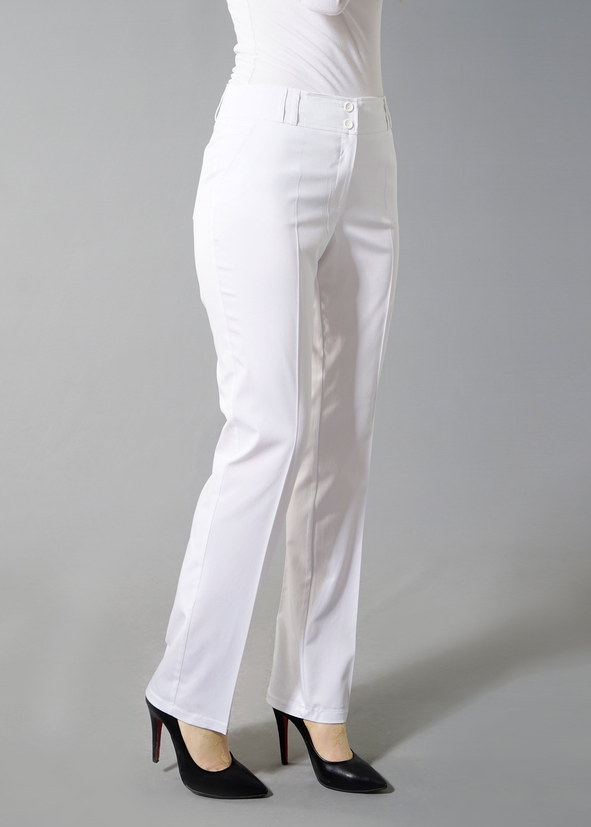 Tesettür giyim BEYAZ 7975 Summer Nancy Tesettür Pantolon 40/48(42-44) TEK40