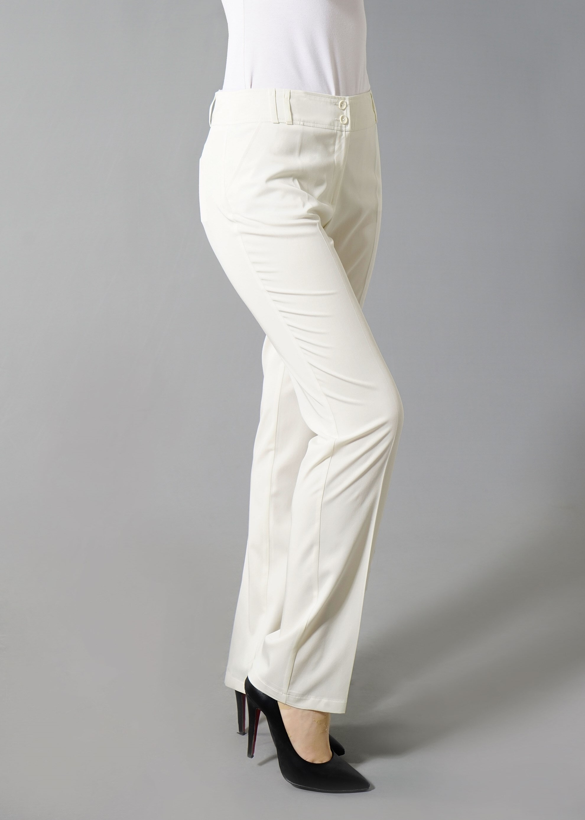 Tesettür giyim BEYAZ 7975 Summer Nancy Tesettür Pantolon 40/48(42-44) TEK40