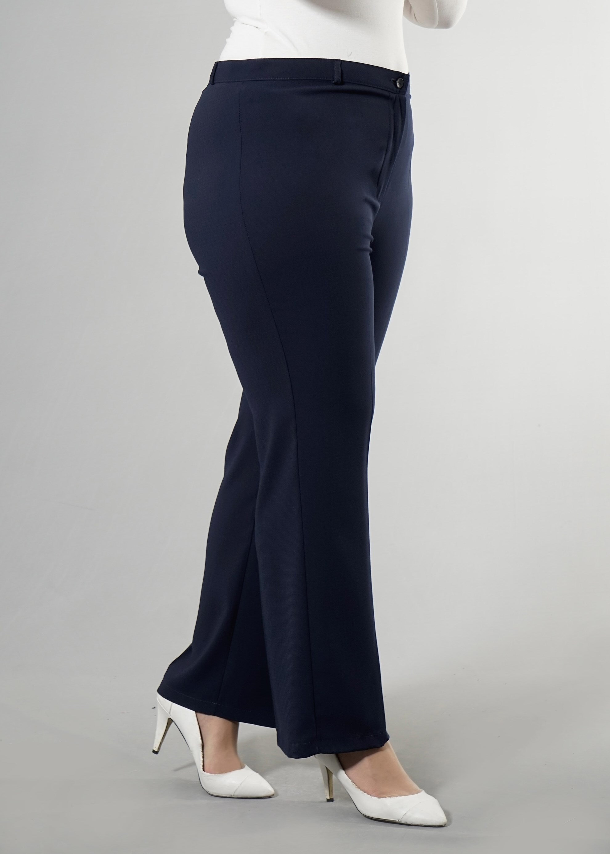 Tesettür giyim LACİVERT 7977 Summer Nancy Tesettür Pantolon 44/52 TEK42