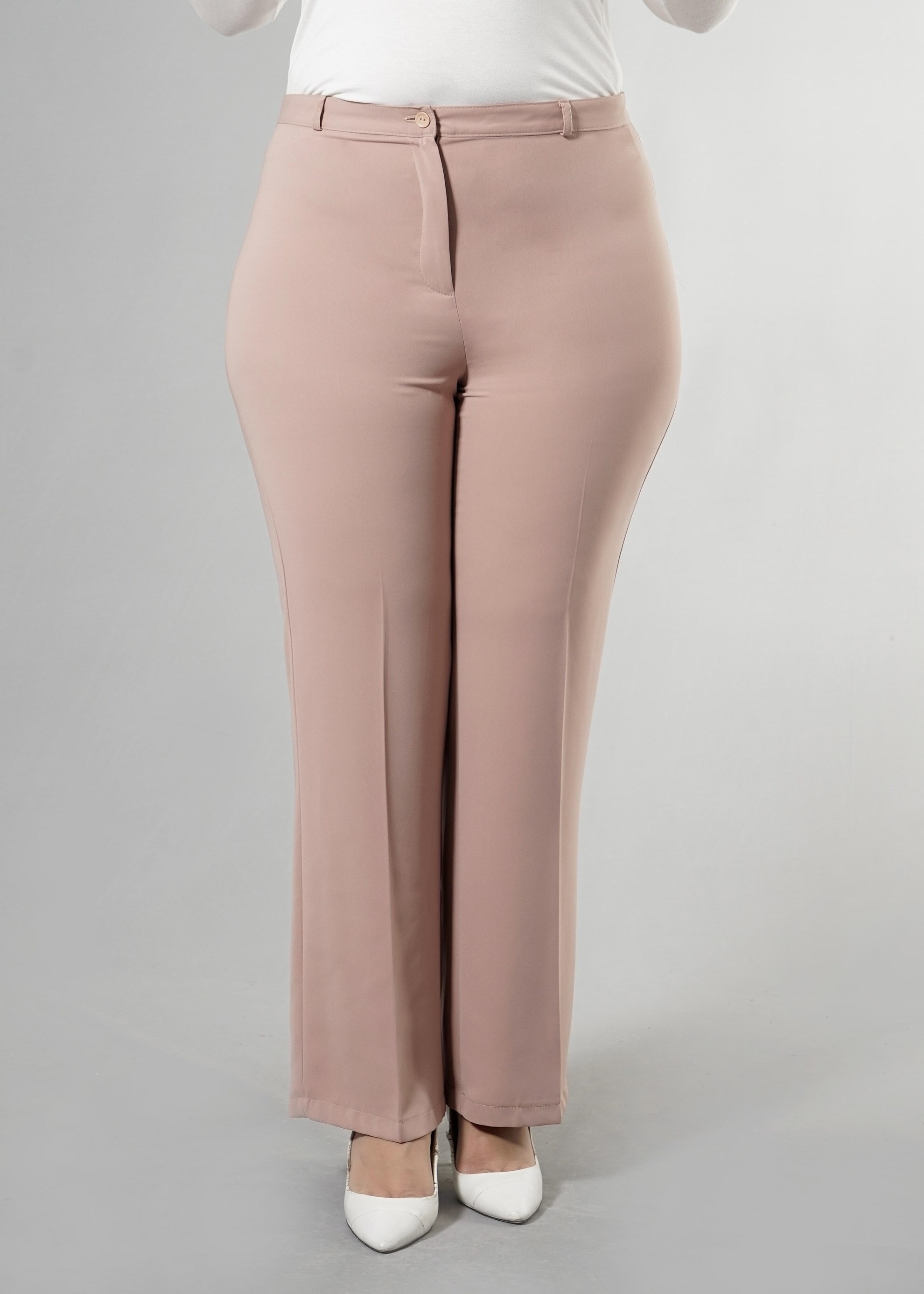 Tesettür giyim KAHVE 7977 Summer Nancy Tesettür Pantolon 44/52 TEK42