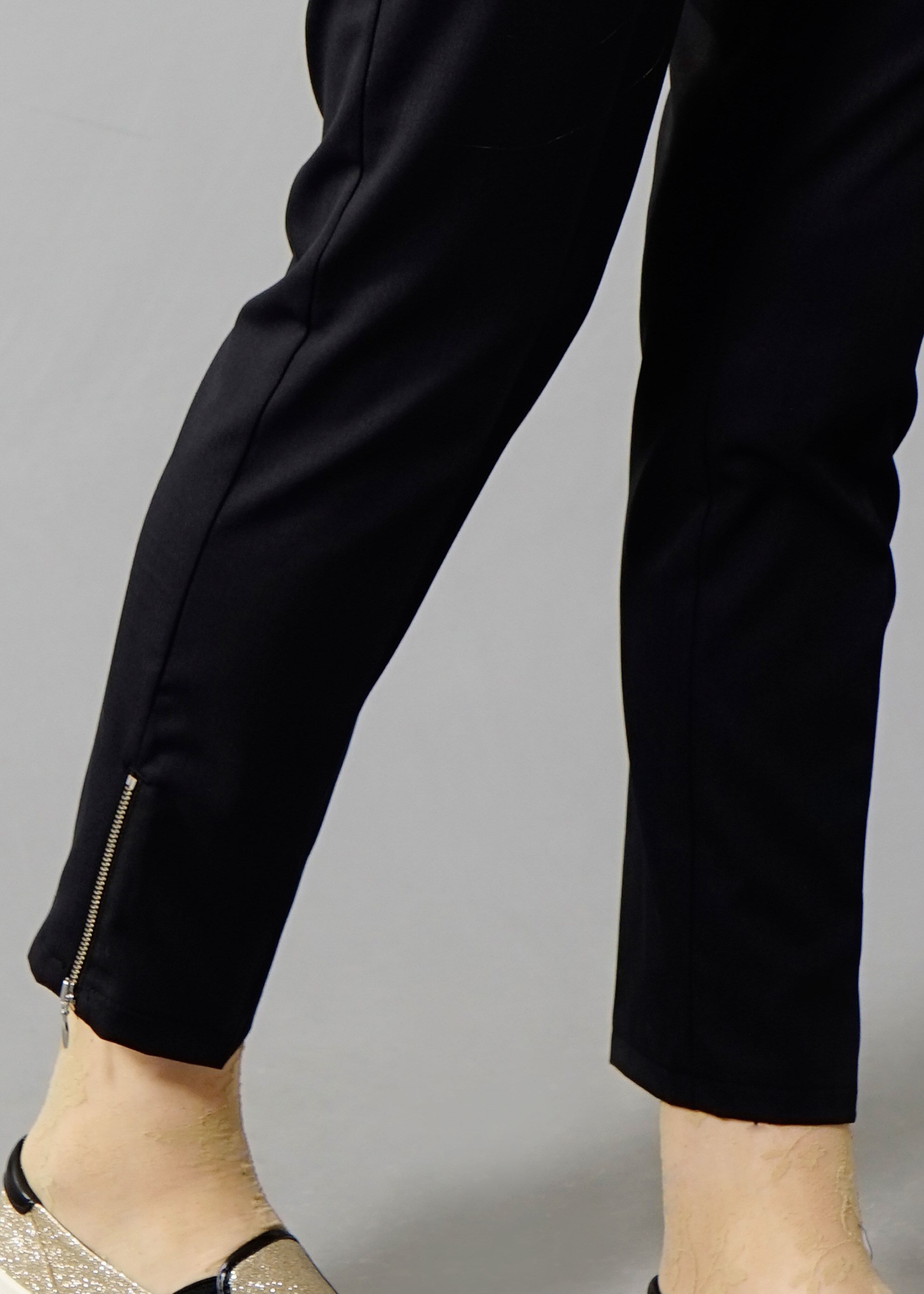 Tesettür giyim SİYAH FERMUAR DETAYLI PANTOLON 7990 